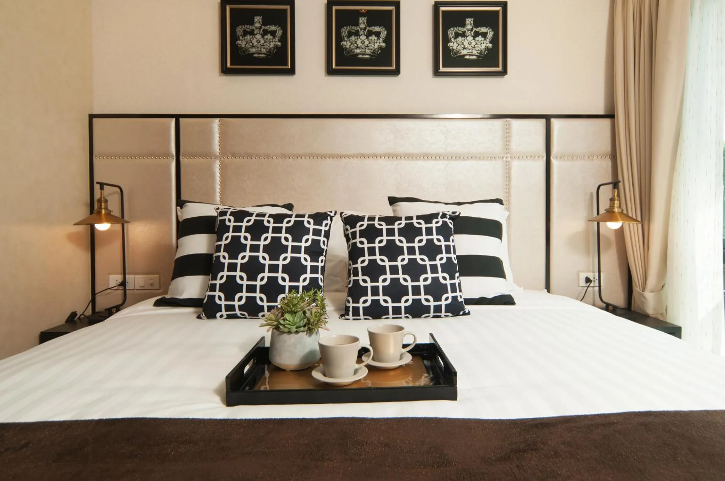 Bedroom, Bed in The Title KR Beach Condotel Rawai Beach