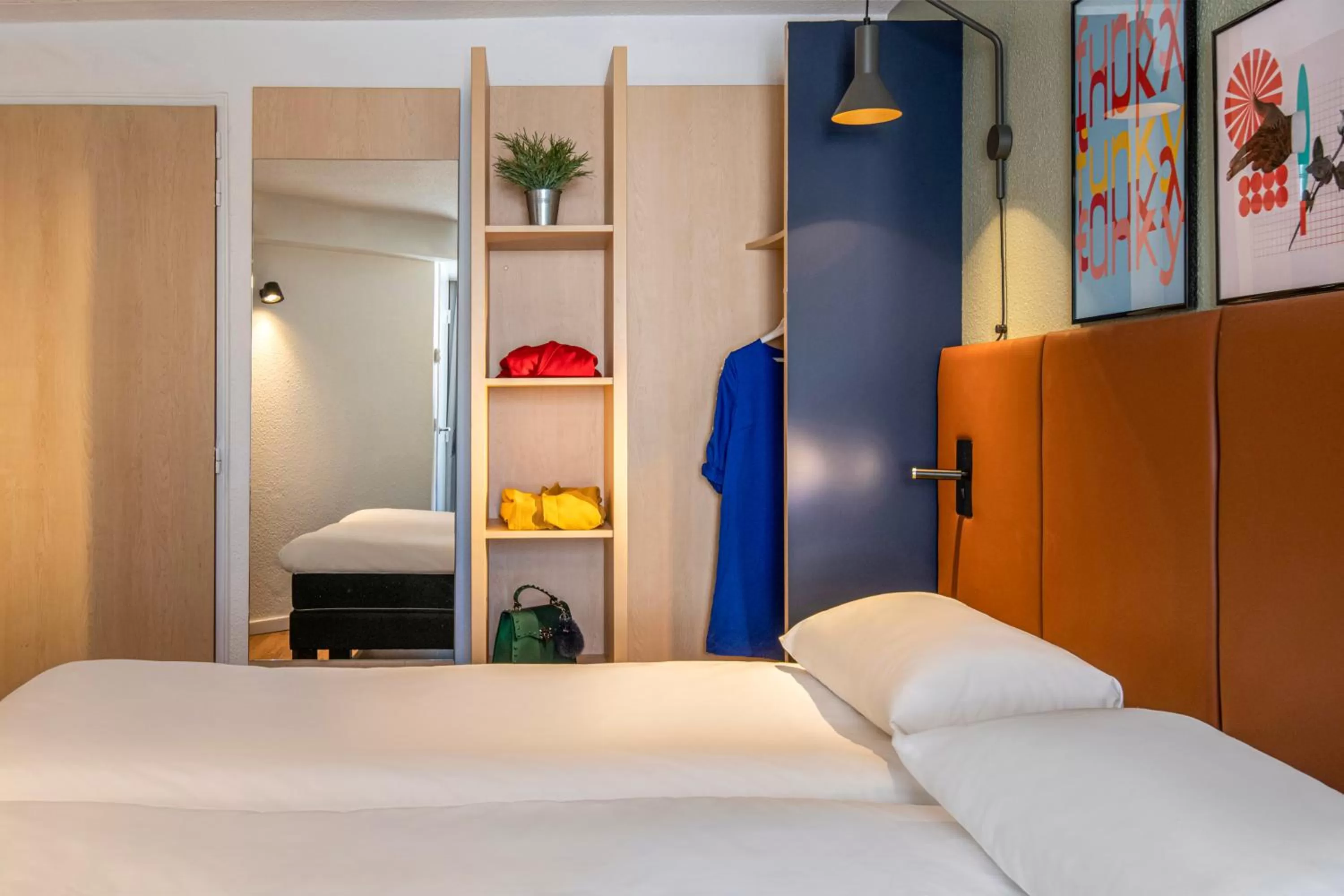 Bed in ibis Cannes Centre