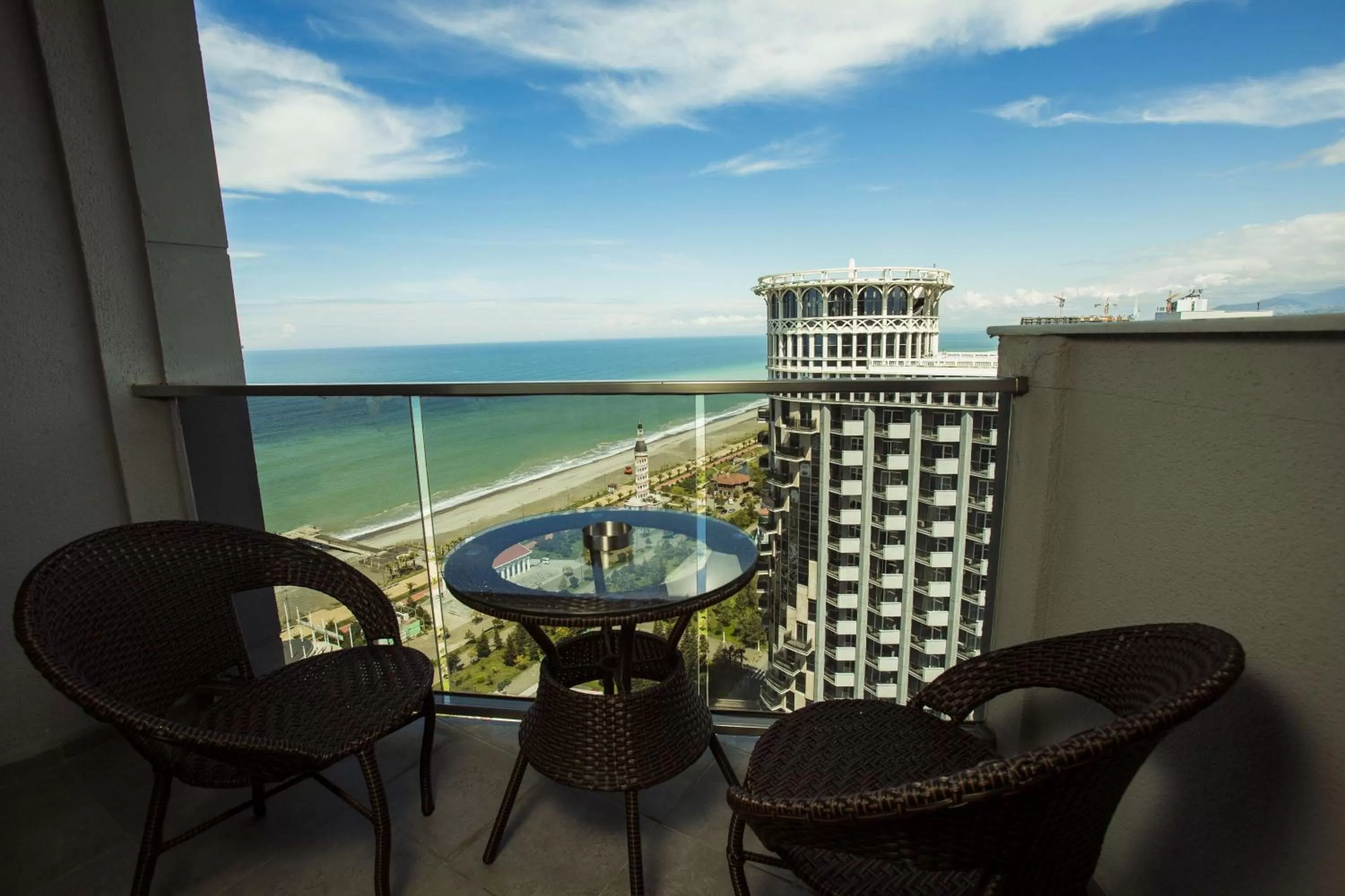 Balcony/Terrace in Aparthotel Holiday Lux Batumi