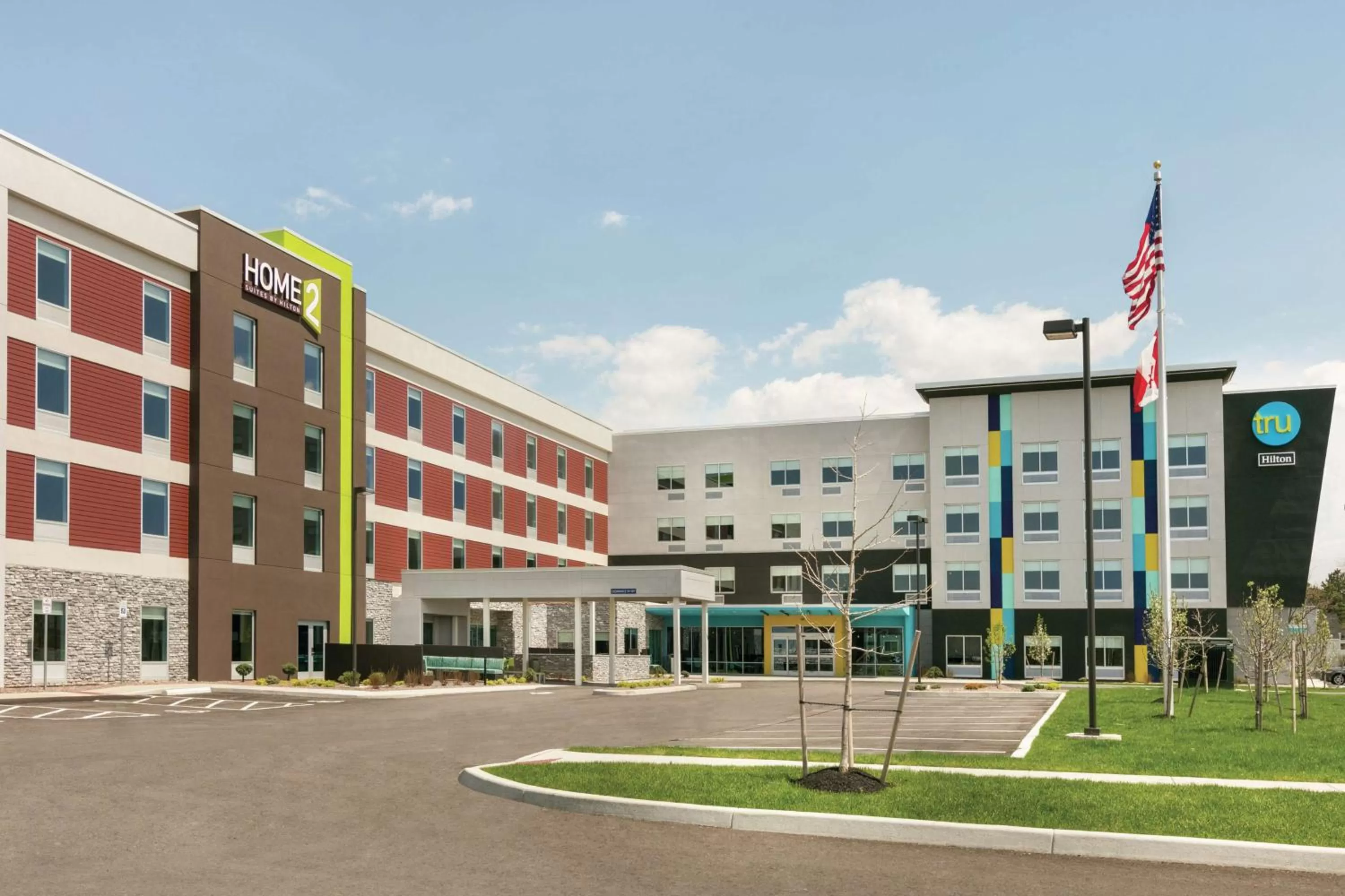 Property building in Home2 Suites By Hilton Williamsville Buffalo Airport