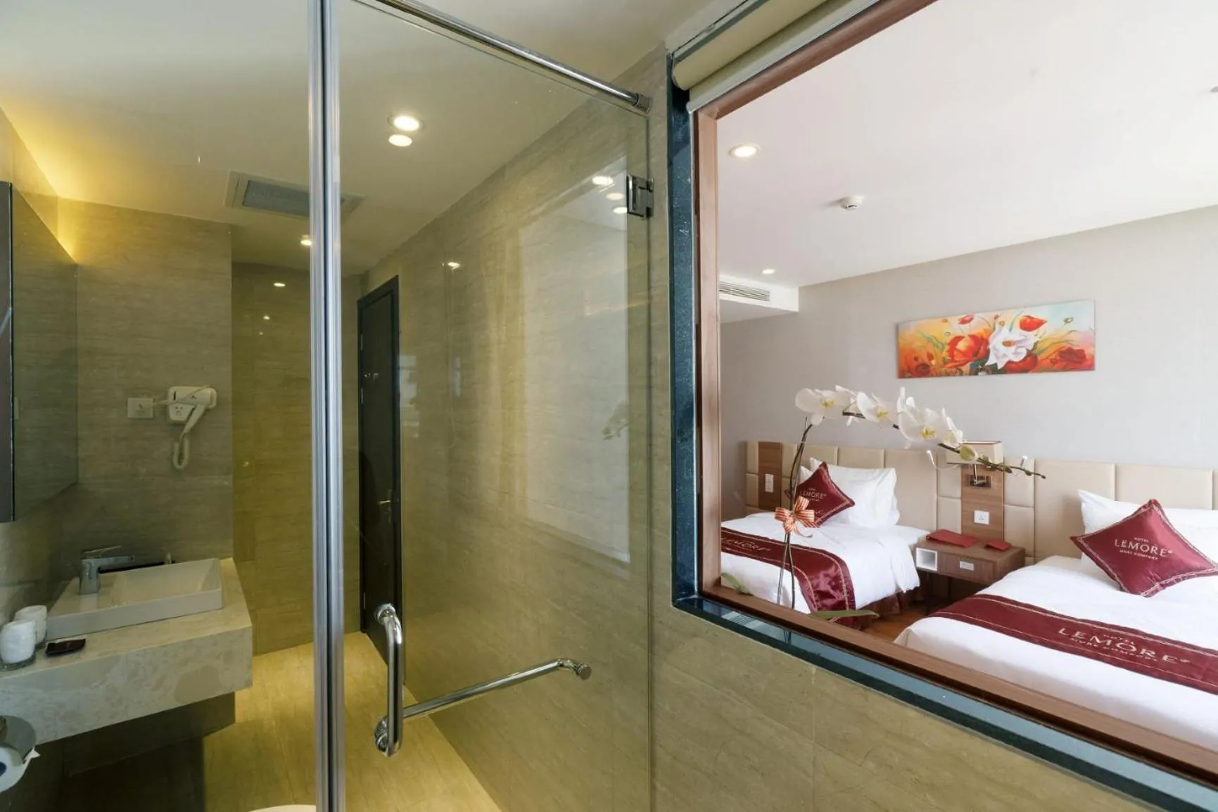 Bed in LeMore Hotel Nha Trang