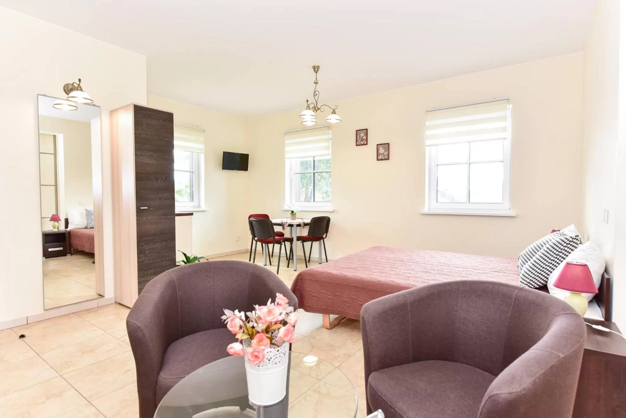 Kitchen or kitchenette, Seating Area in "Trakaitis" apartments in Villa