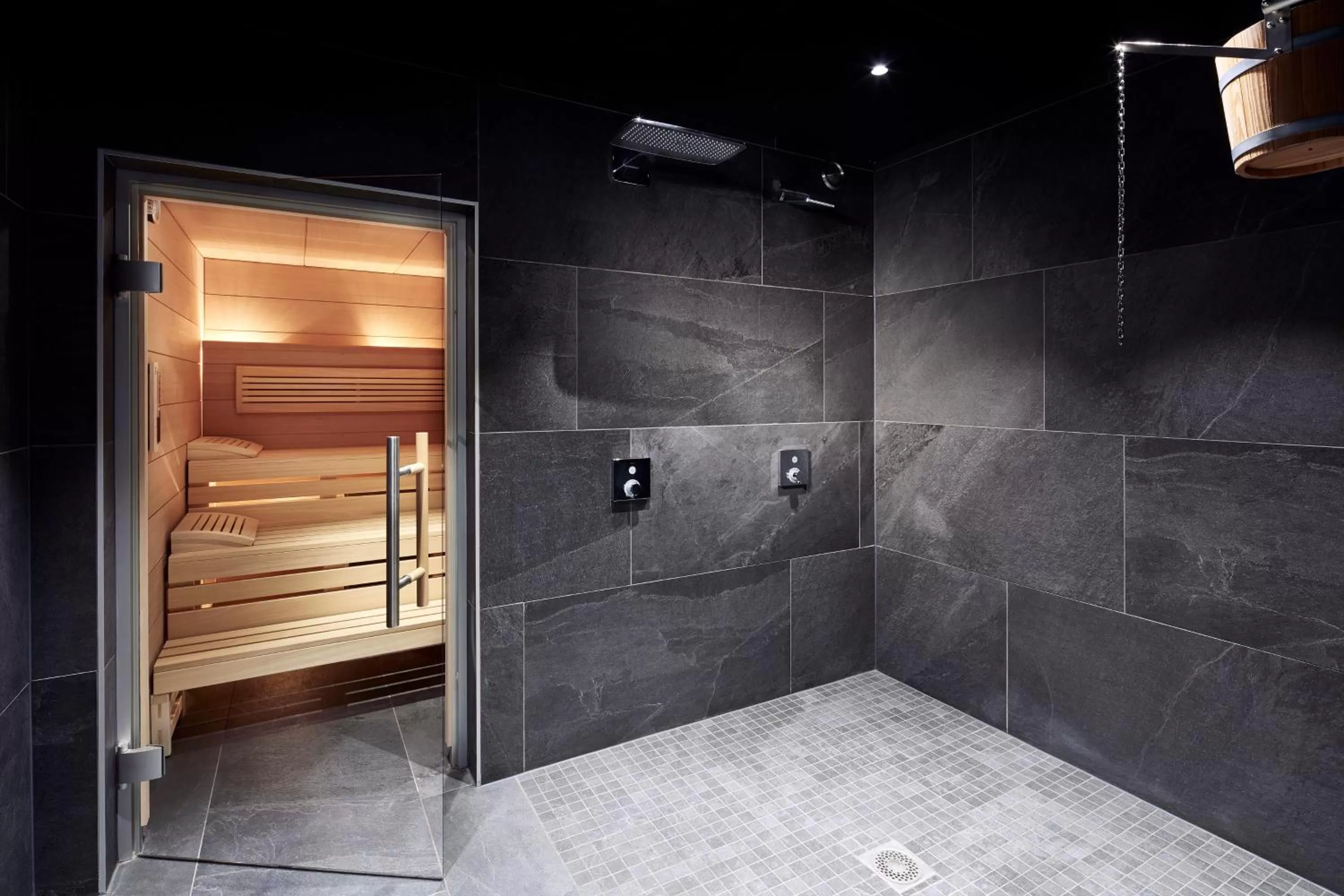 Sauna in Novotel Suites Colmar Centre