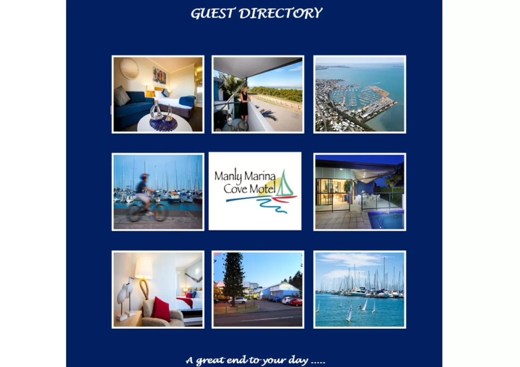 Logo/Certificate/Sign in Manly Marina Cove Motel