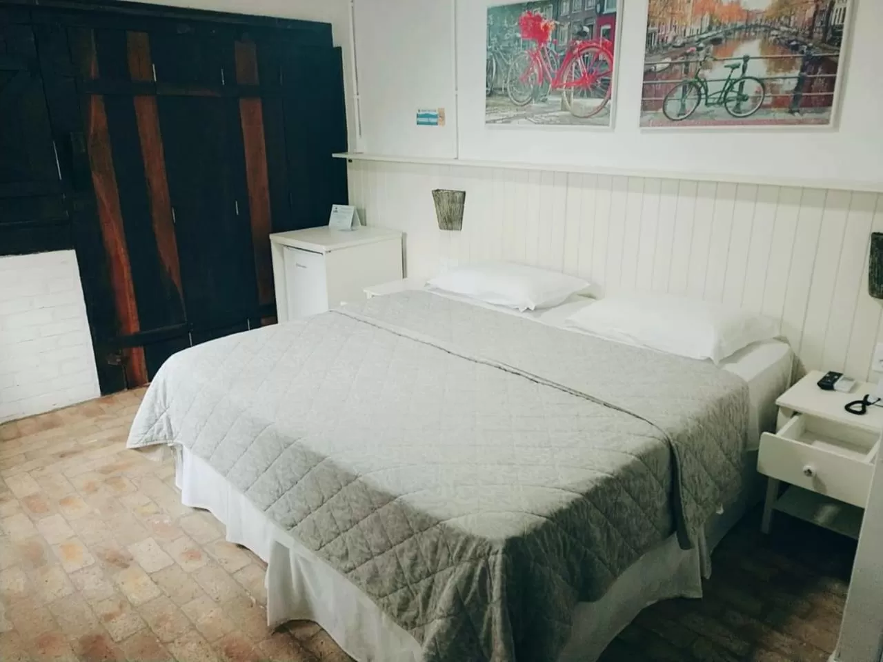 Bed in Pousada Canto da Vigia