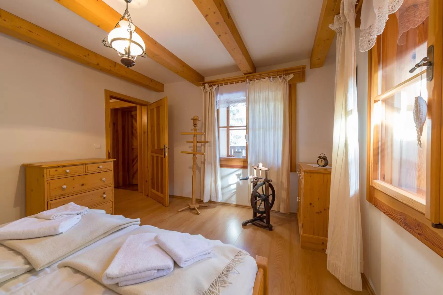 Bed in Valašské chalupy Resort