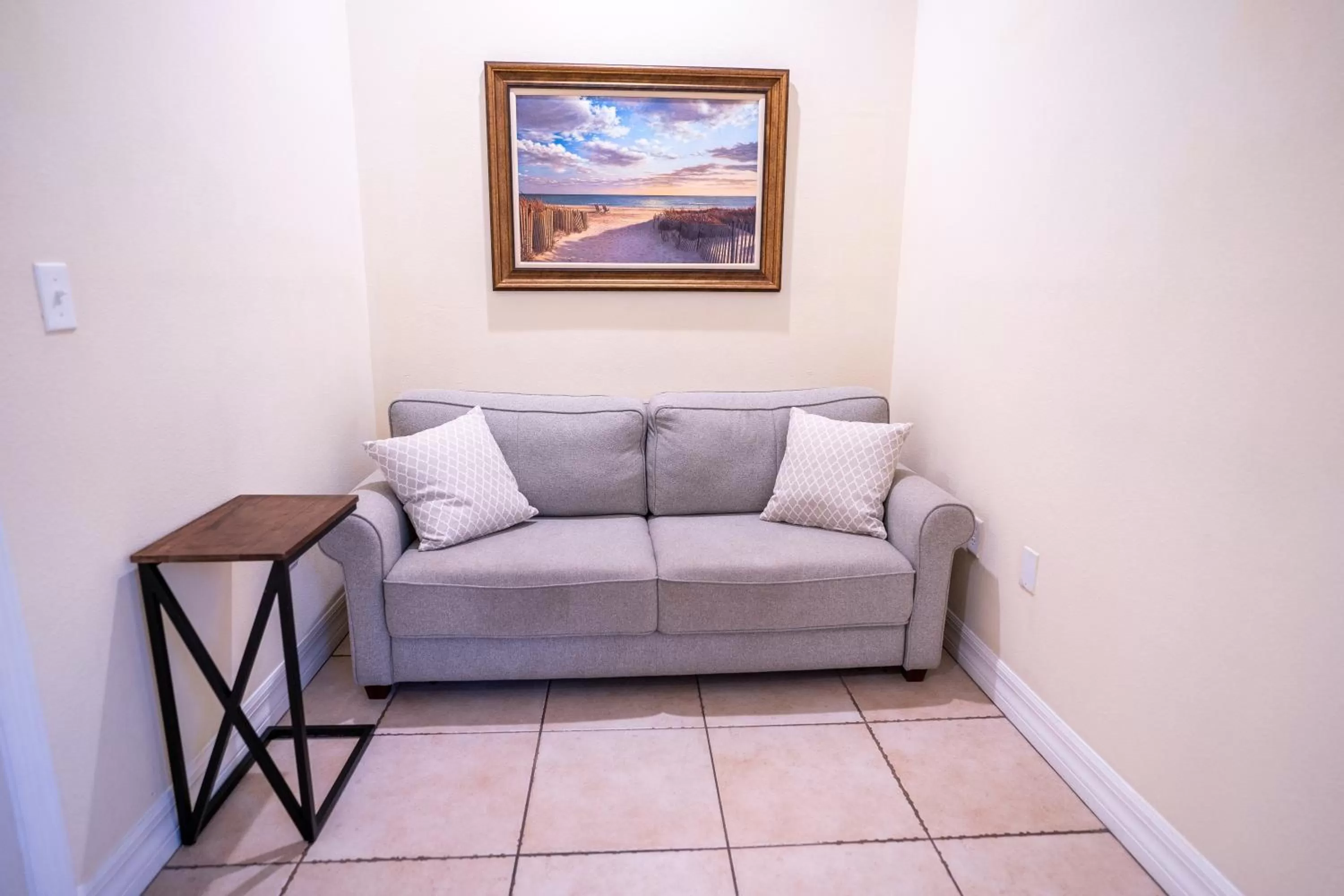 Living room in The Capri at Siesta