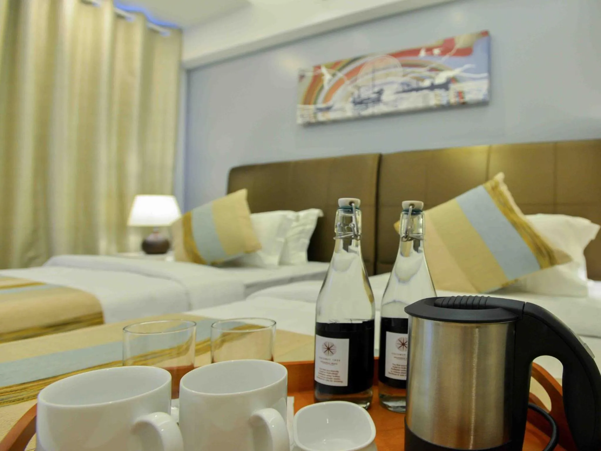 Coffee/tea facilities, Bed in Coconut Tree Hulhuvilla Beach