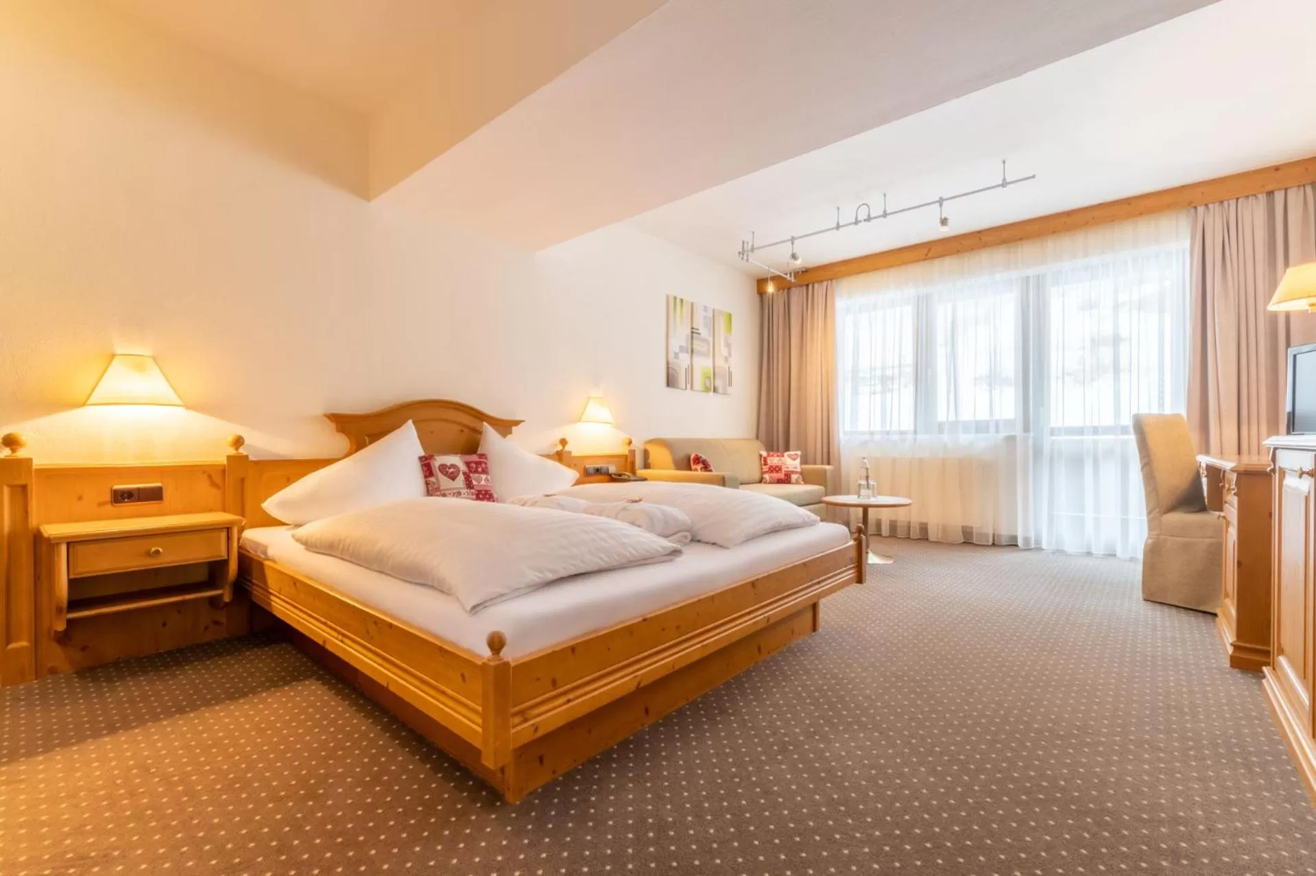 Bed in Sporthotel Cristall