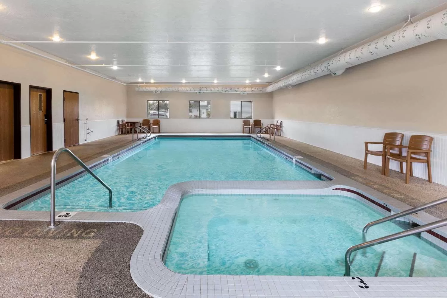 Swimming pool in Super 8 by Wyndham St. Ignace