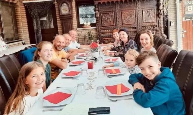 Communal lounge/ TV room in B&B Casa Roman & Vakantiewoning voor 1 pers tot max 32 personen