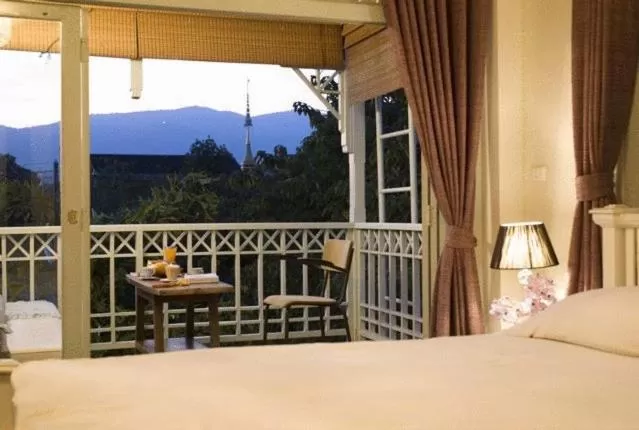 Natural landscape, Bed in Villa Duangchampa