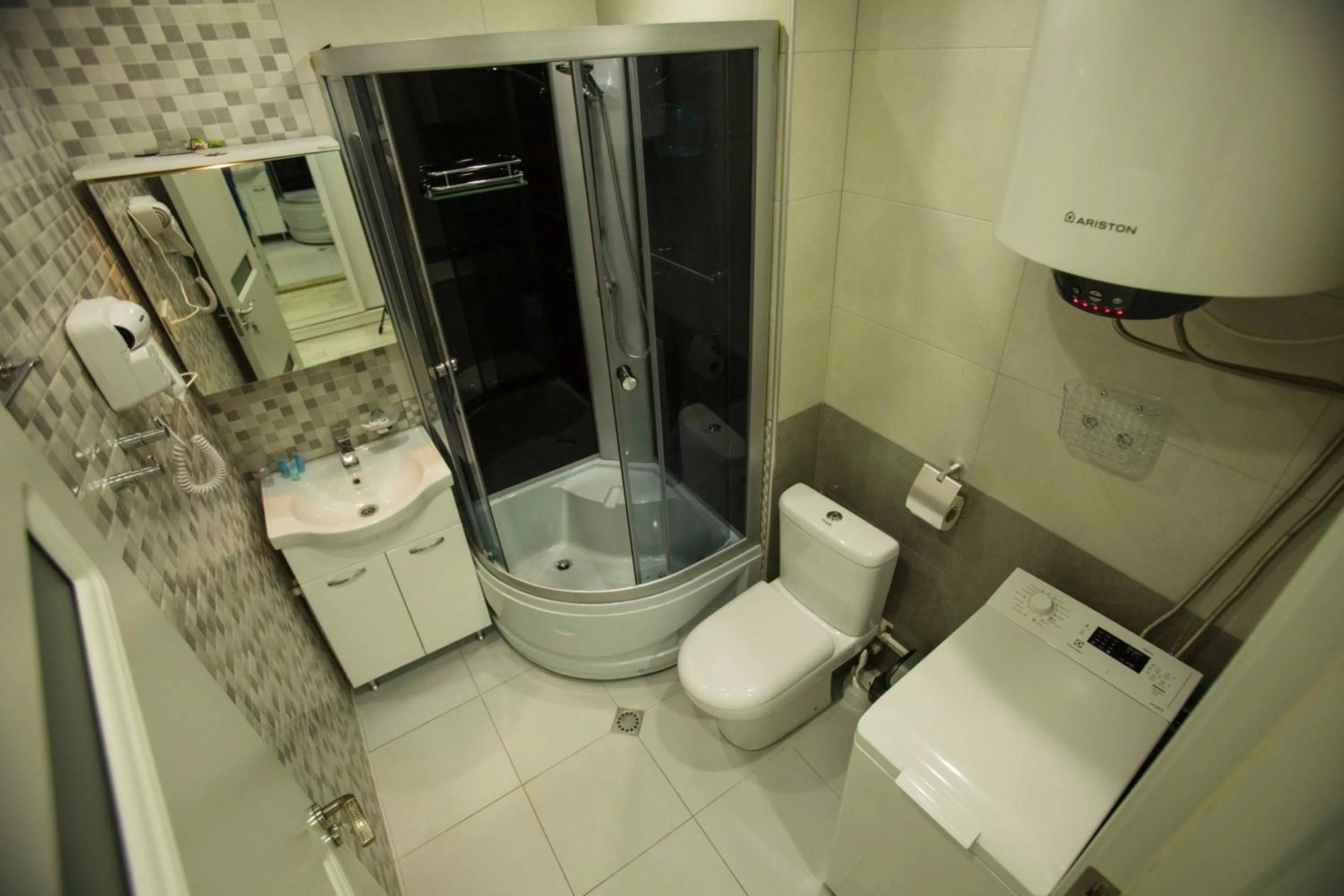 Shower, Bathroom in Aparthotel Holiday Lux Batumi