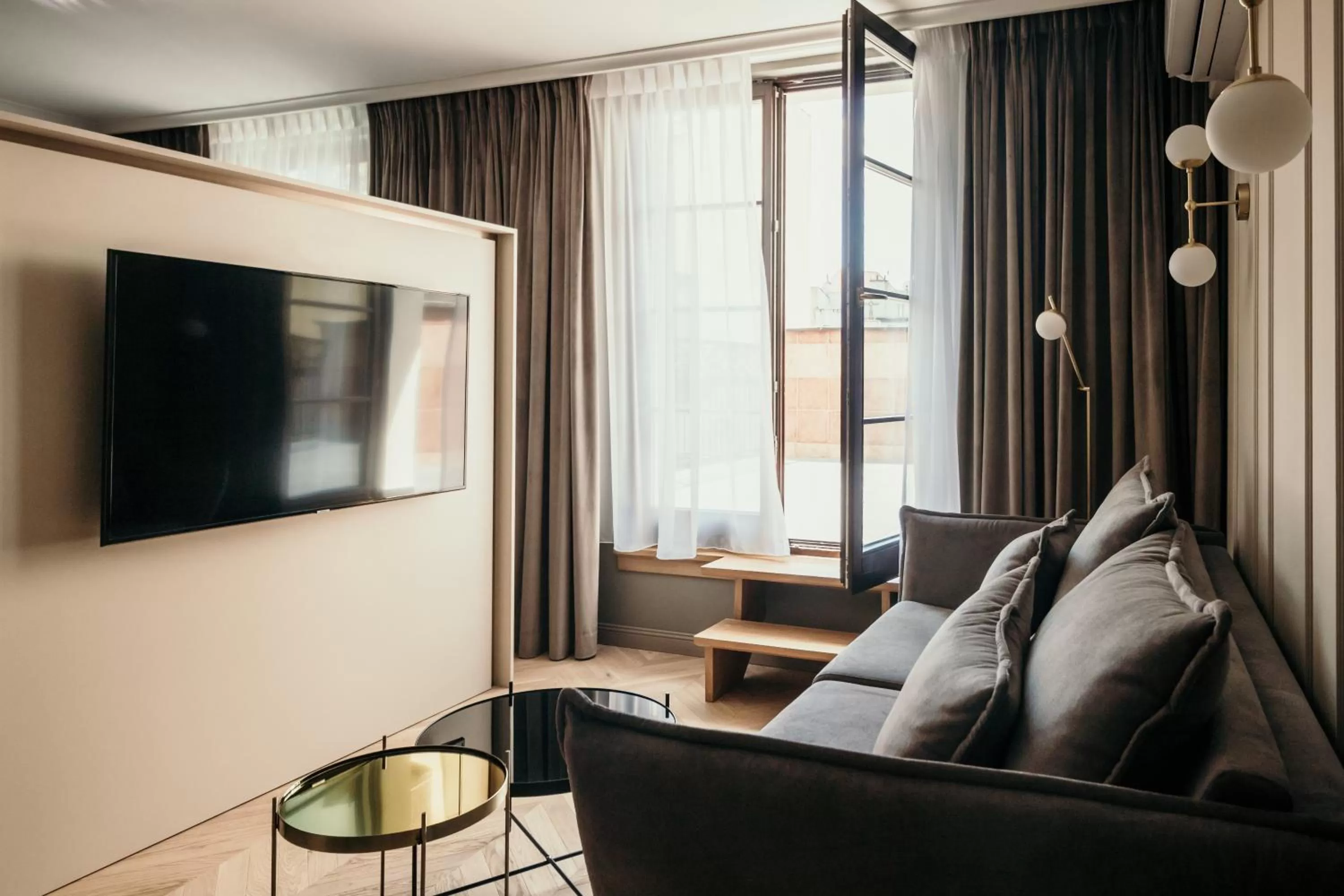 Seating area in Apartamenty Małe Garbary