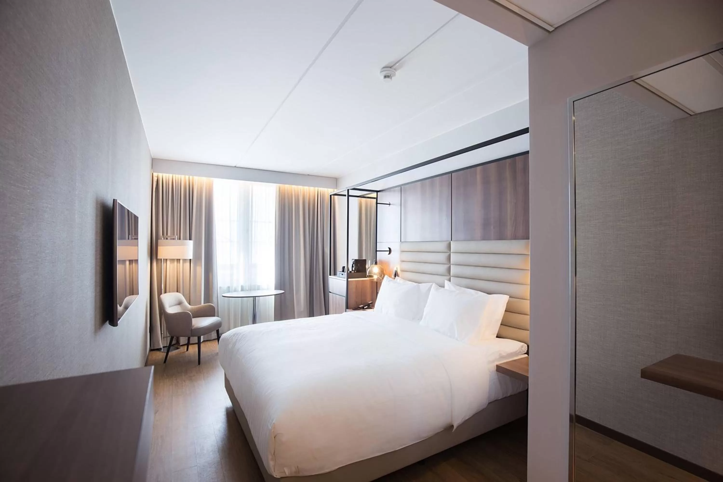 Photo of the whole room, Bed in AC Hotel by Marriott Stockholm Ulriksdal