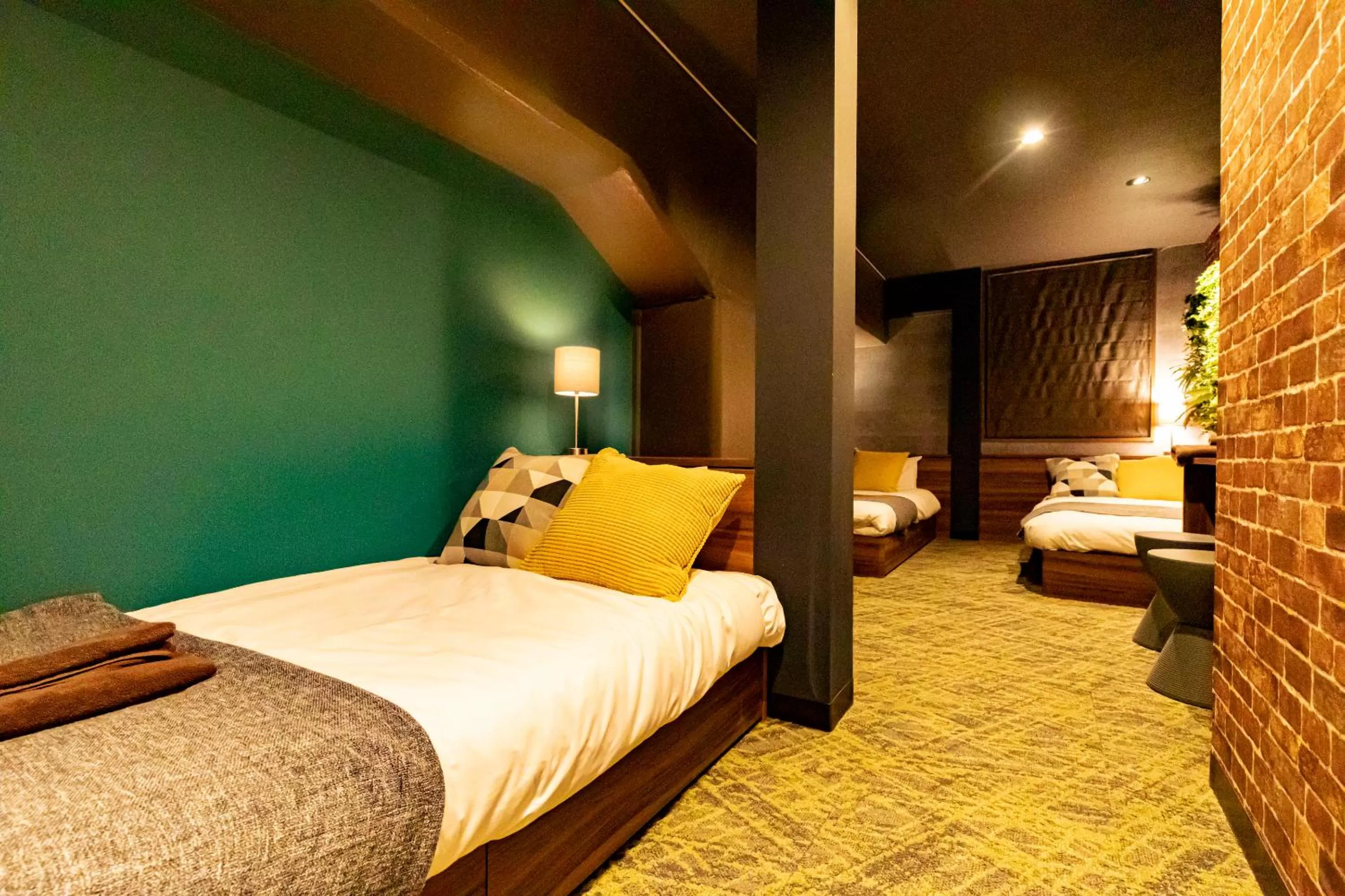 Bed in UNDER RAILWAY HOTEL AKIHABARA