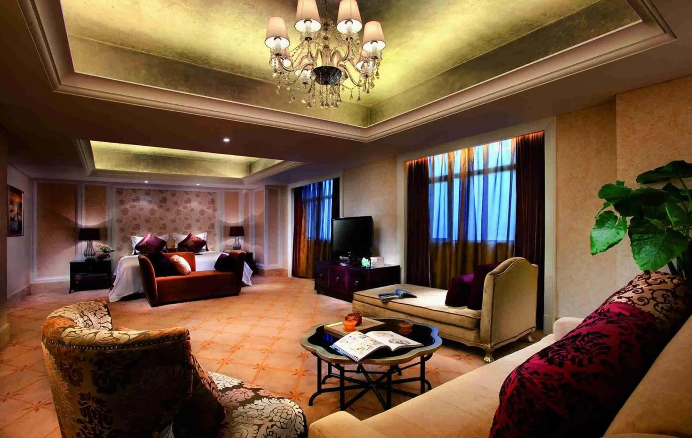Living room in Zhengzhou Yuehai Hotel