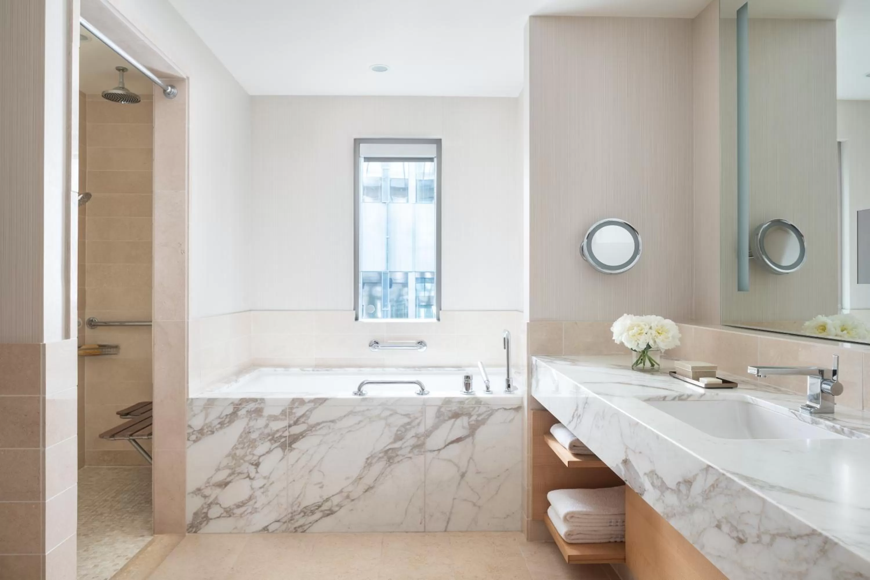 Shower in Four Seasons Hotel Seattle