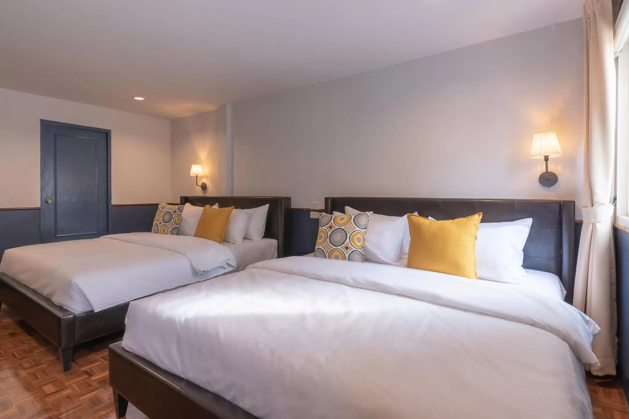 Bed in The Mellow Pillow Hotel @ Chiang Mai Gate