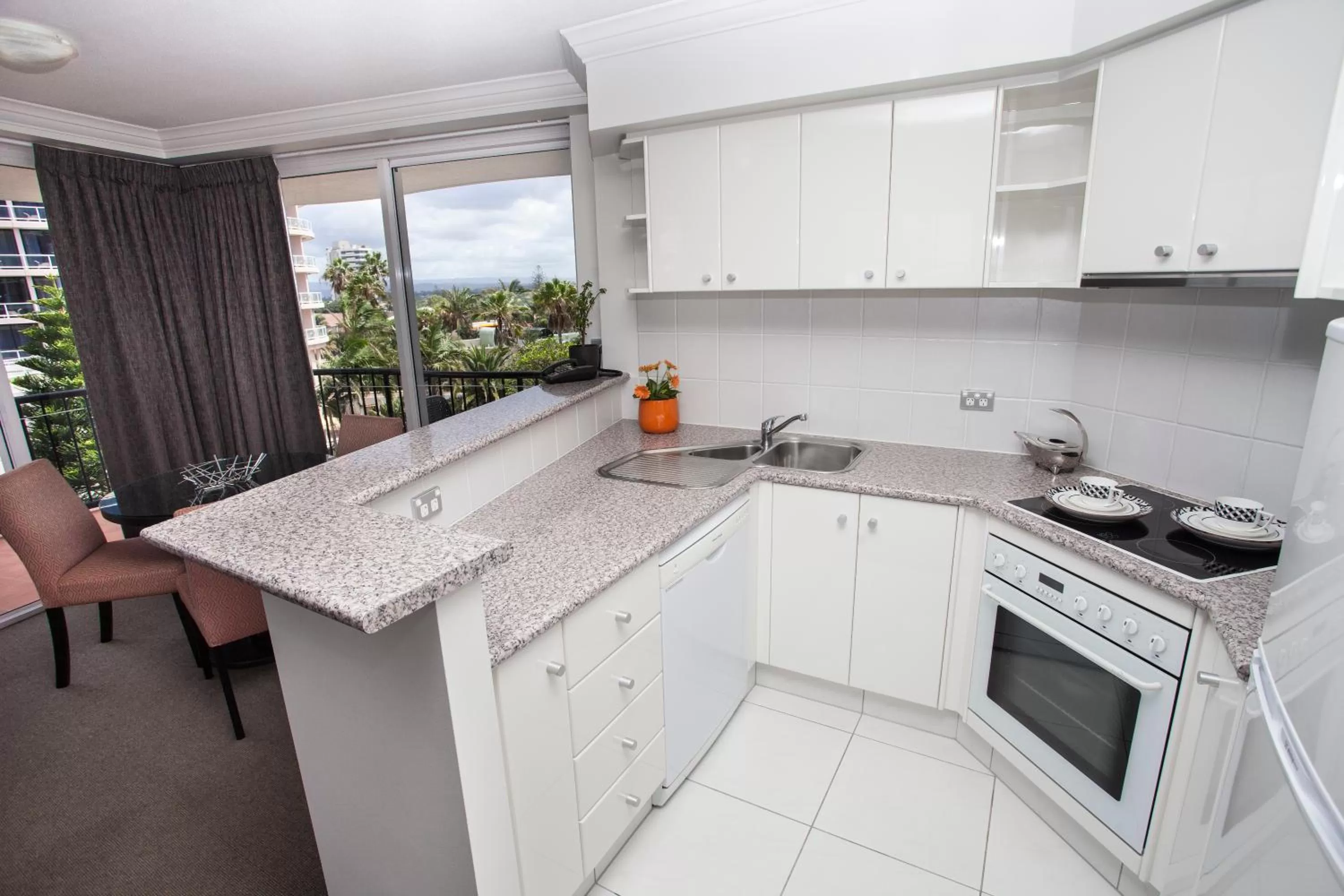 Kitchen or kitchenette in Marrakesh Apartments