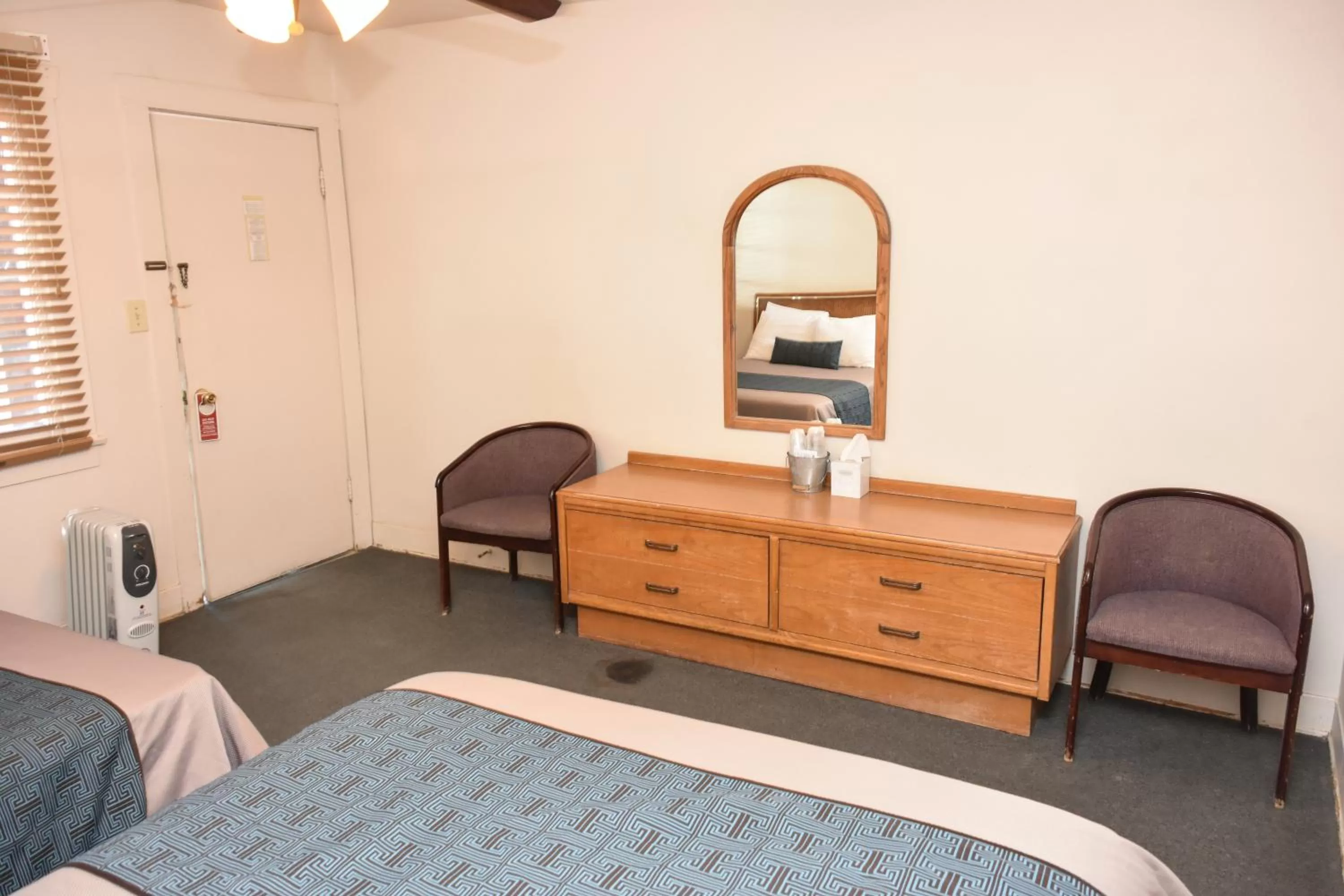 Bed in Panamint Springs Motel & Tents