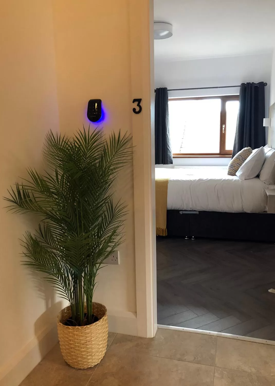 Bedroom, Bed in McNaughton Guestrooms