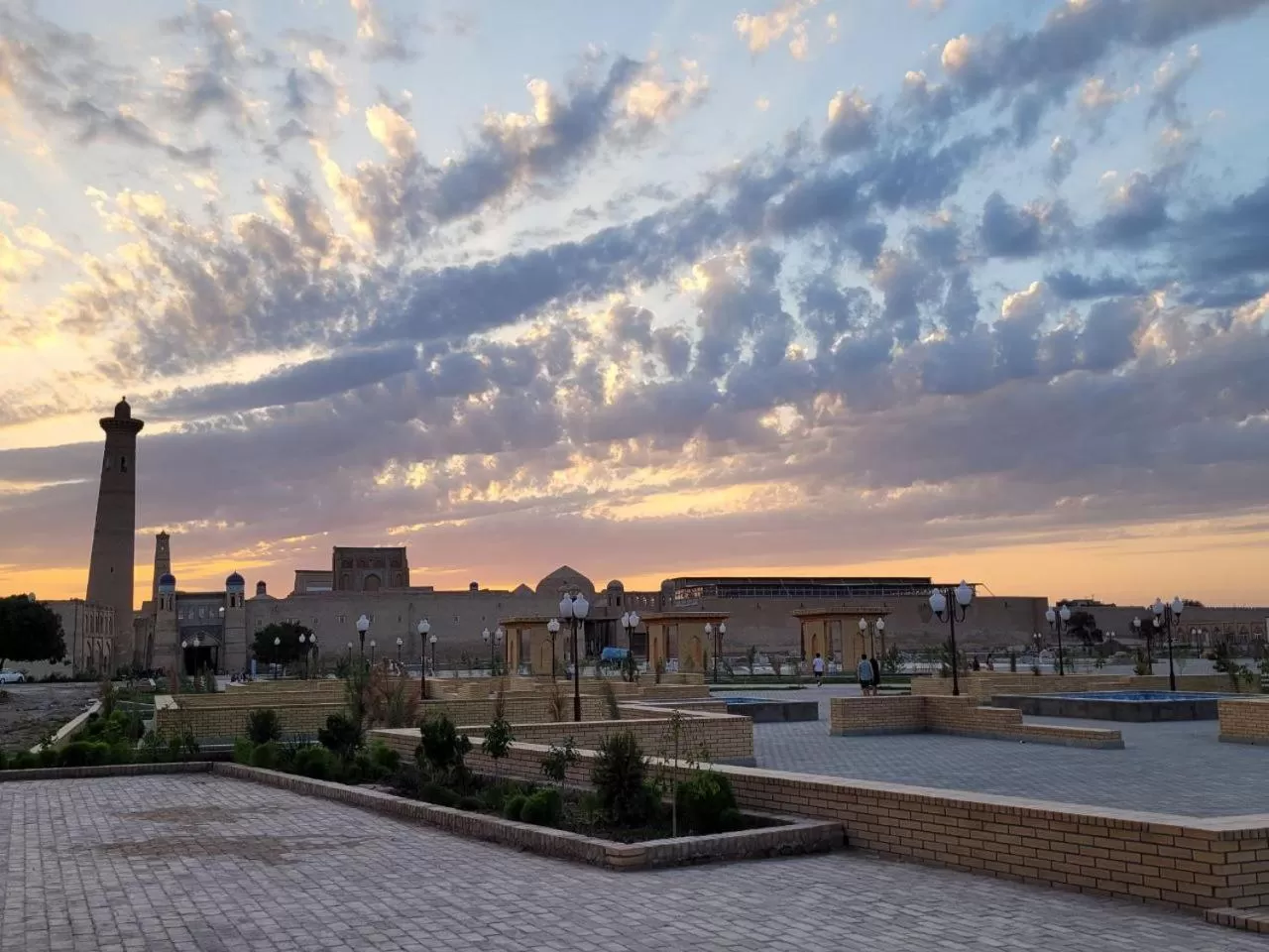 Landmark view in madrasah Polvon-Qori boutique hotel XIX century