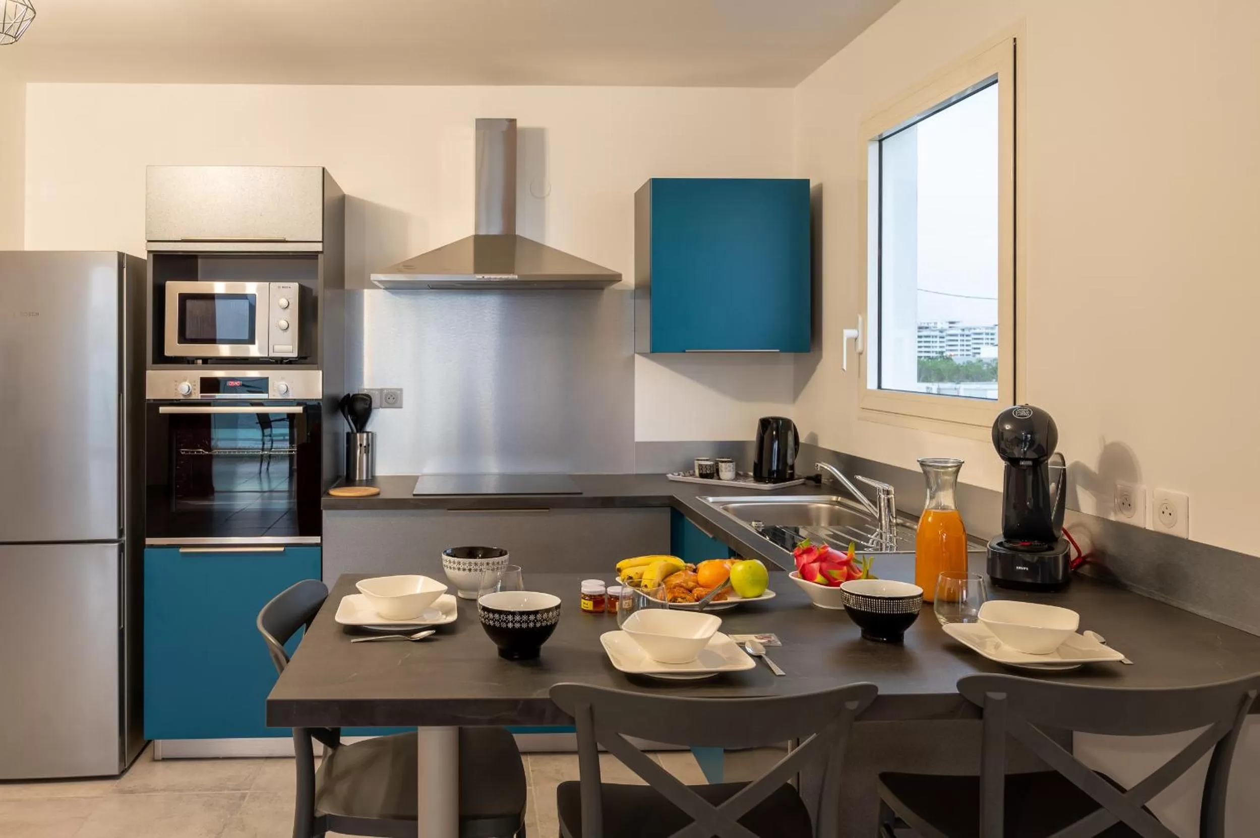 Coffee/tea facilities in Résidence Hôtelière Poséidon Caraïbes