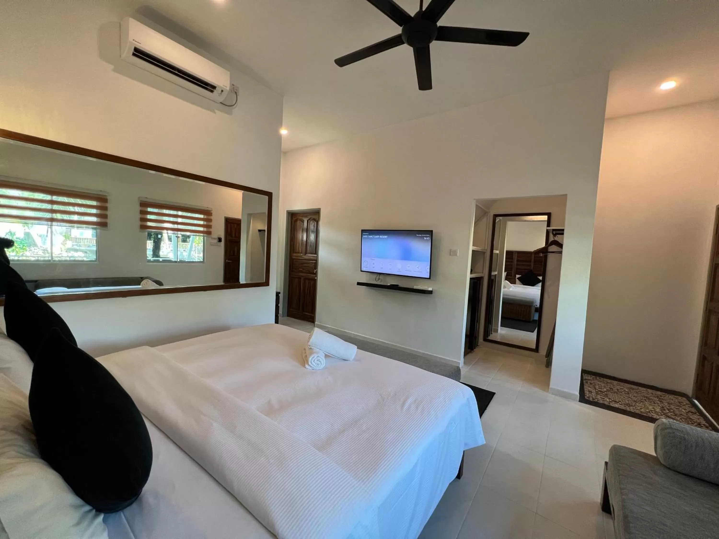 Bed in Airis Sanctuary Resort