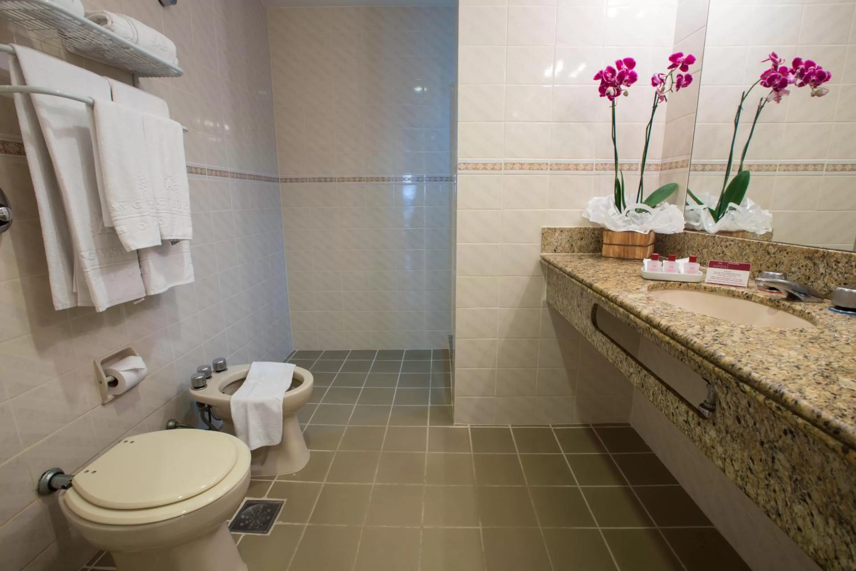 Bathroom in Augusto's Copacabana Hotel