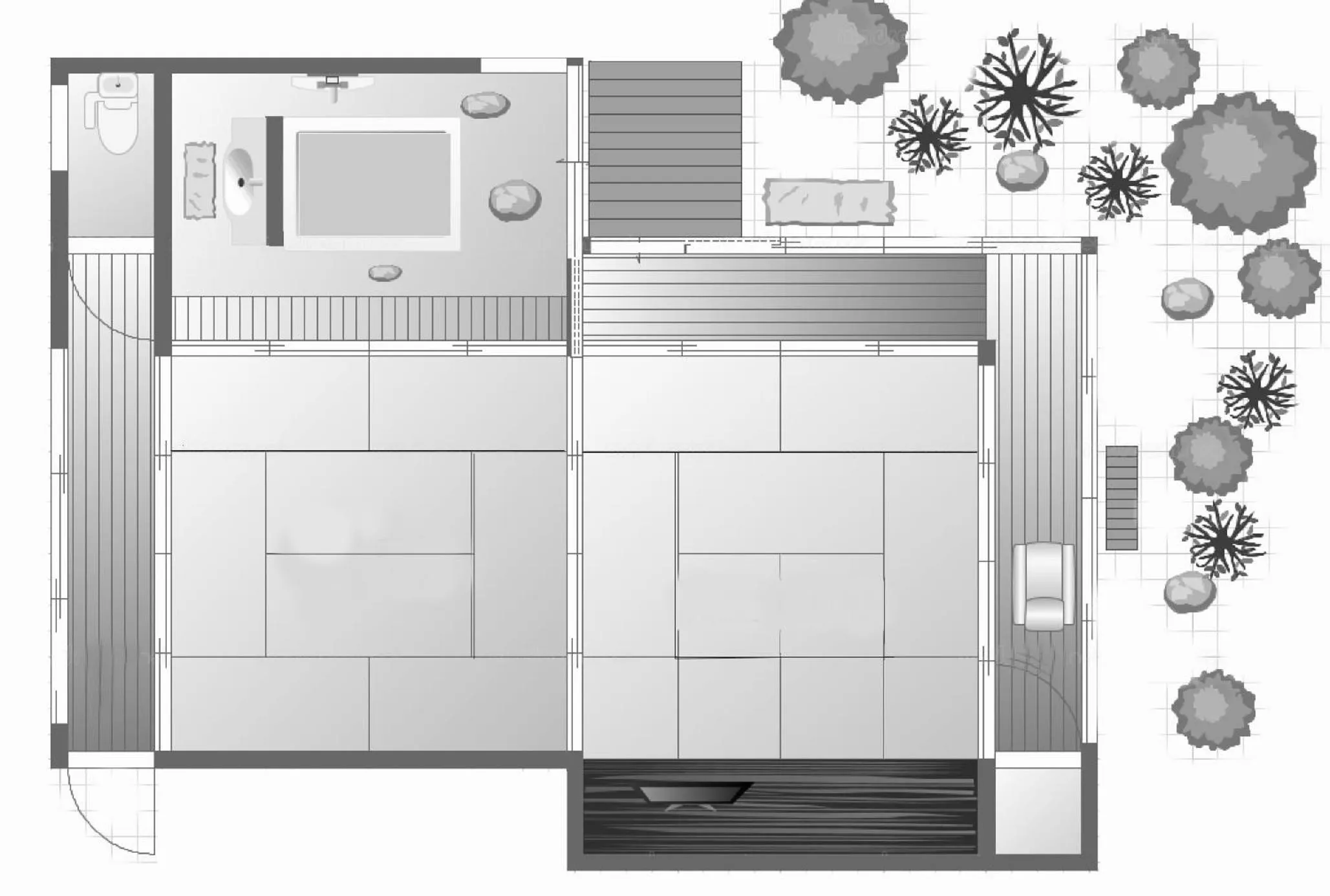 Photo of the whole room in Kyoto Nanzenji Ryokan Yachiyo Established in 1915