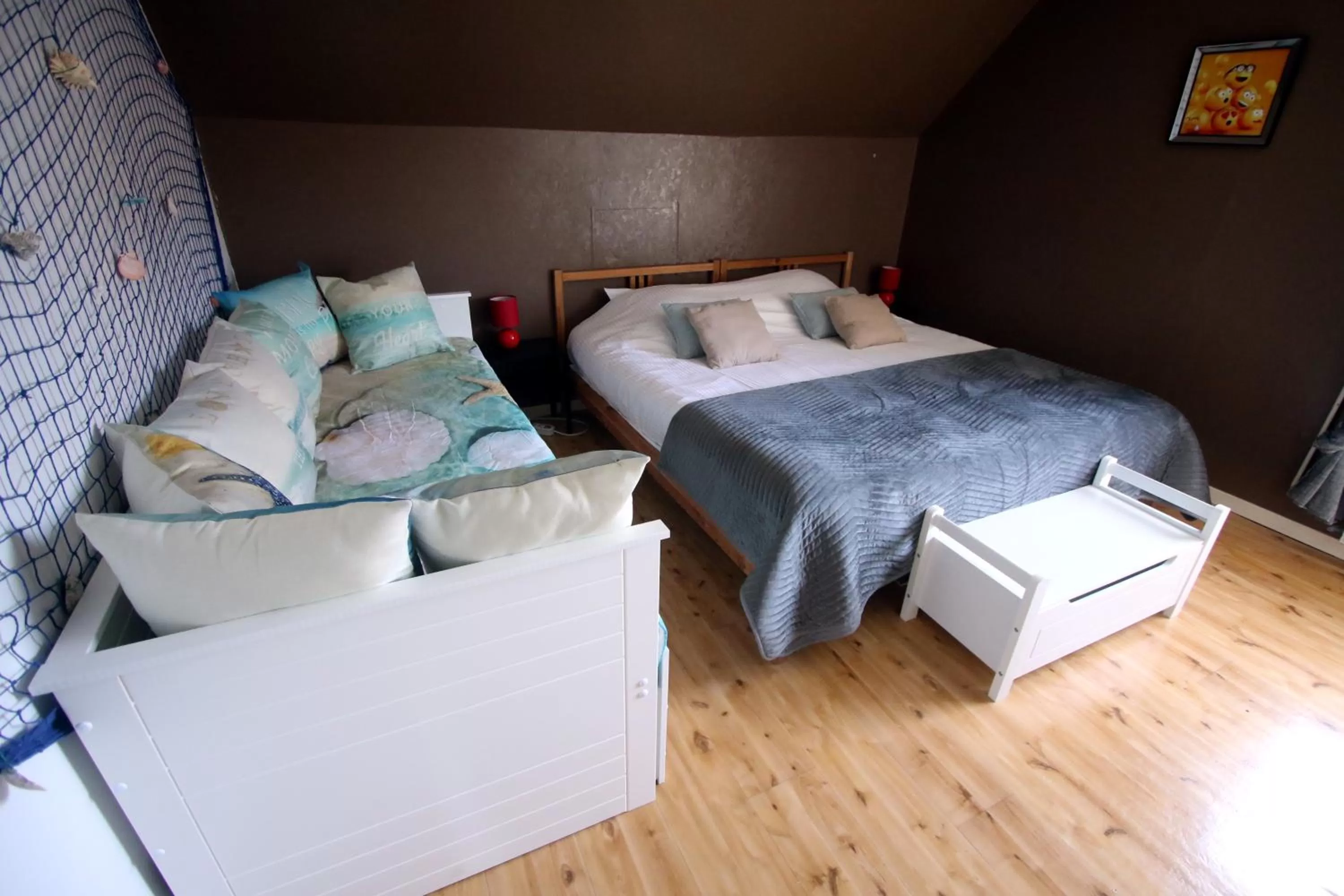 Bedroom, Bed in Chambre d'hôte Blankenberge