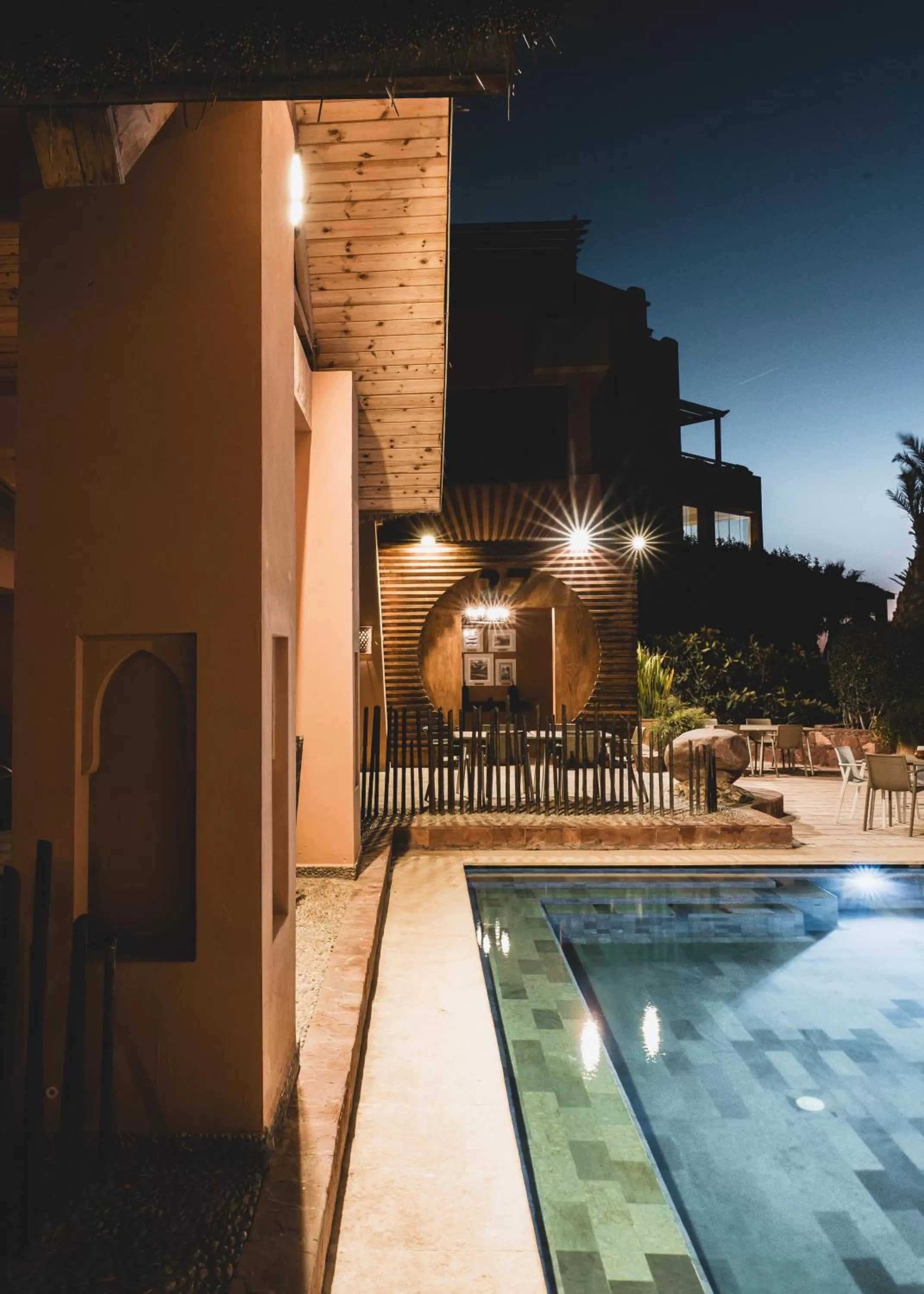 Swimming pool in Paradis Plage Surf Yoga & Spa