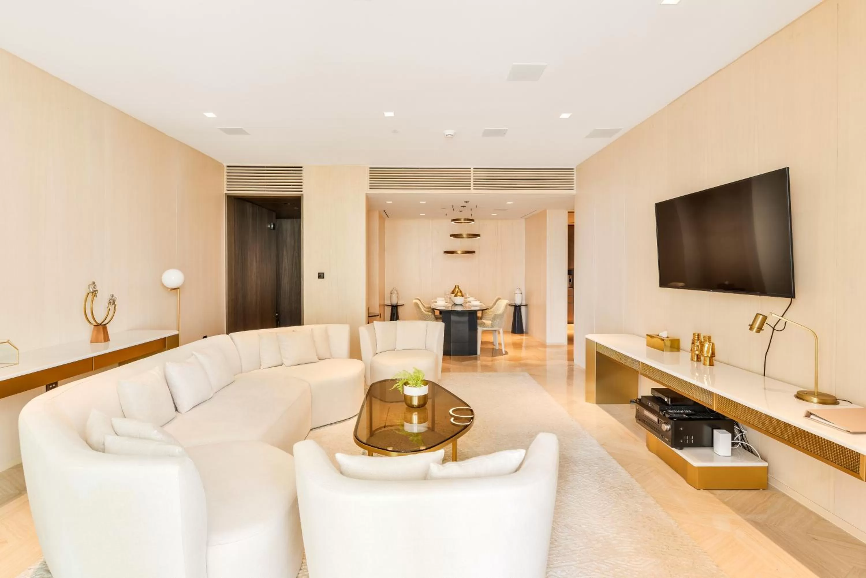 Living room, Seating Area in Five Palm Residences