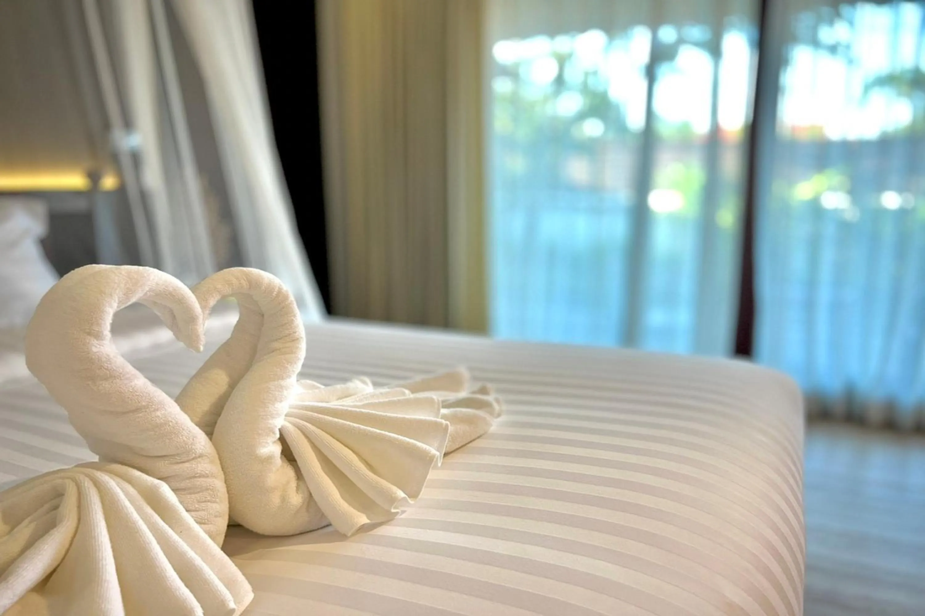 Bed in Na Mantra Resort