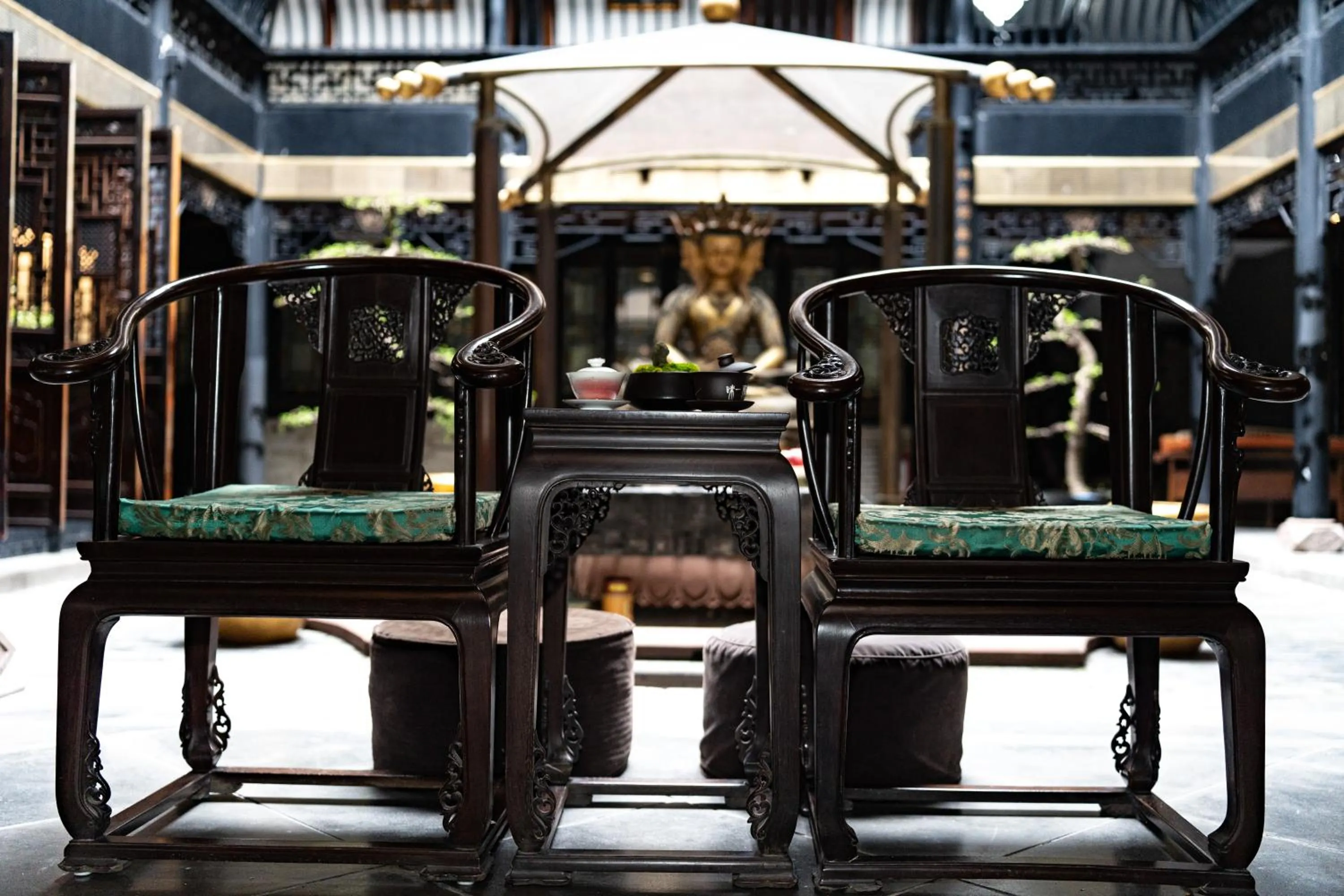 Seating area in Buddha Zen Hotel