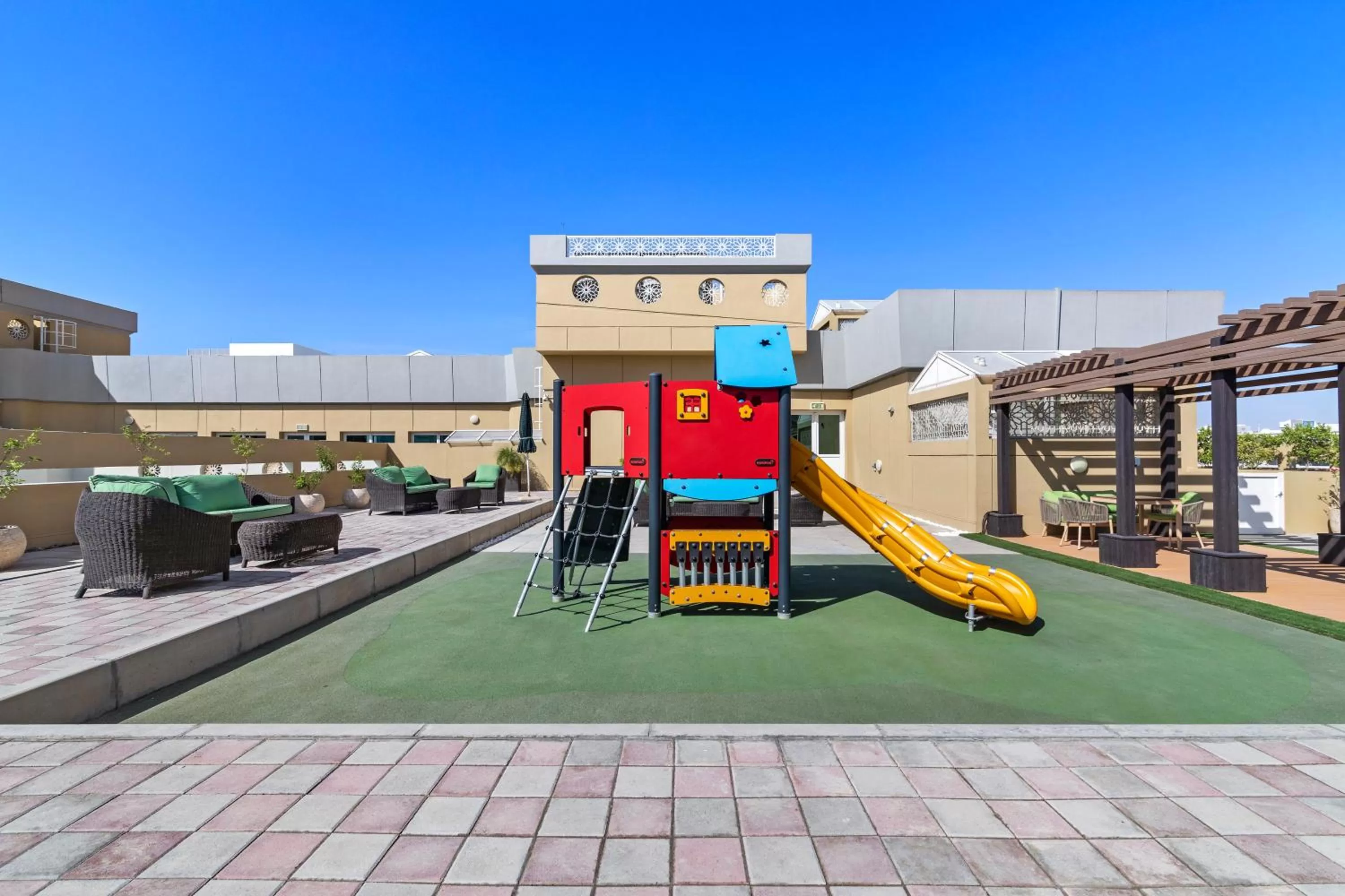 Children play ground in Al Khoory Hotel Apartments Al Barsha
