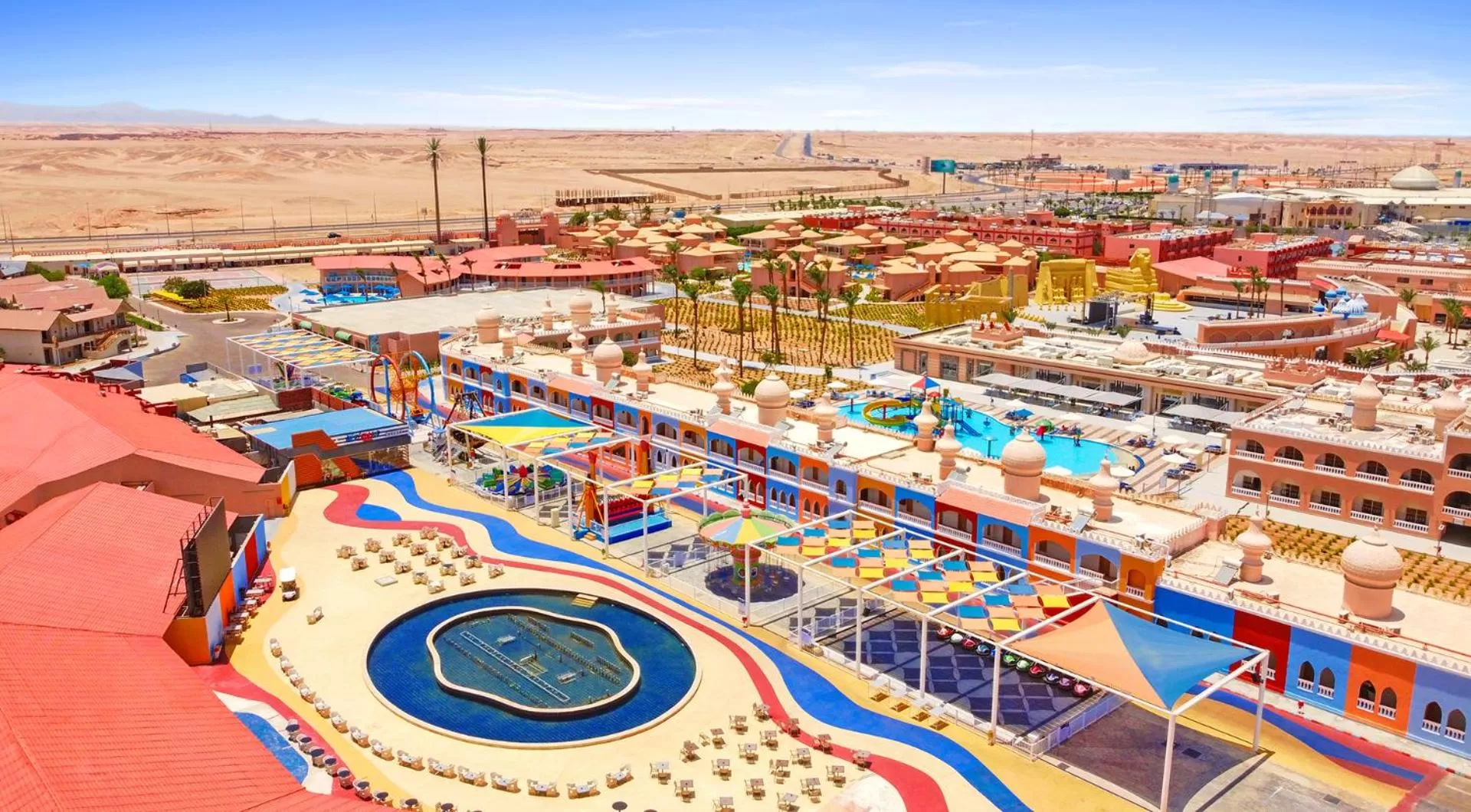 Bird's eye view in Pickalbatros Jungle Aqua Park - Neverland Hurghada