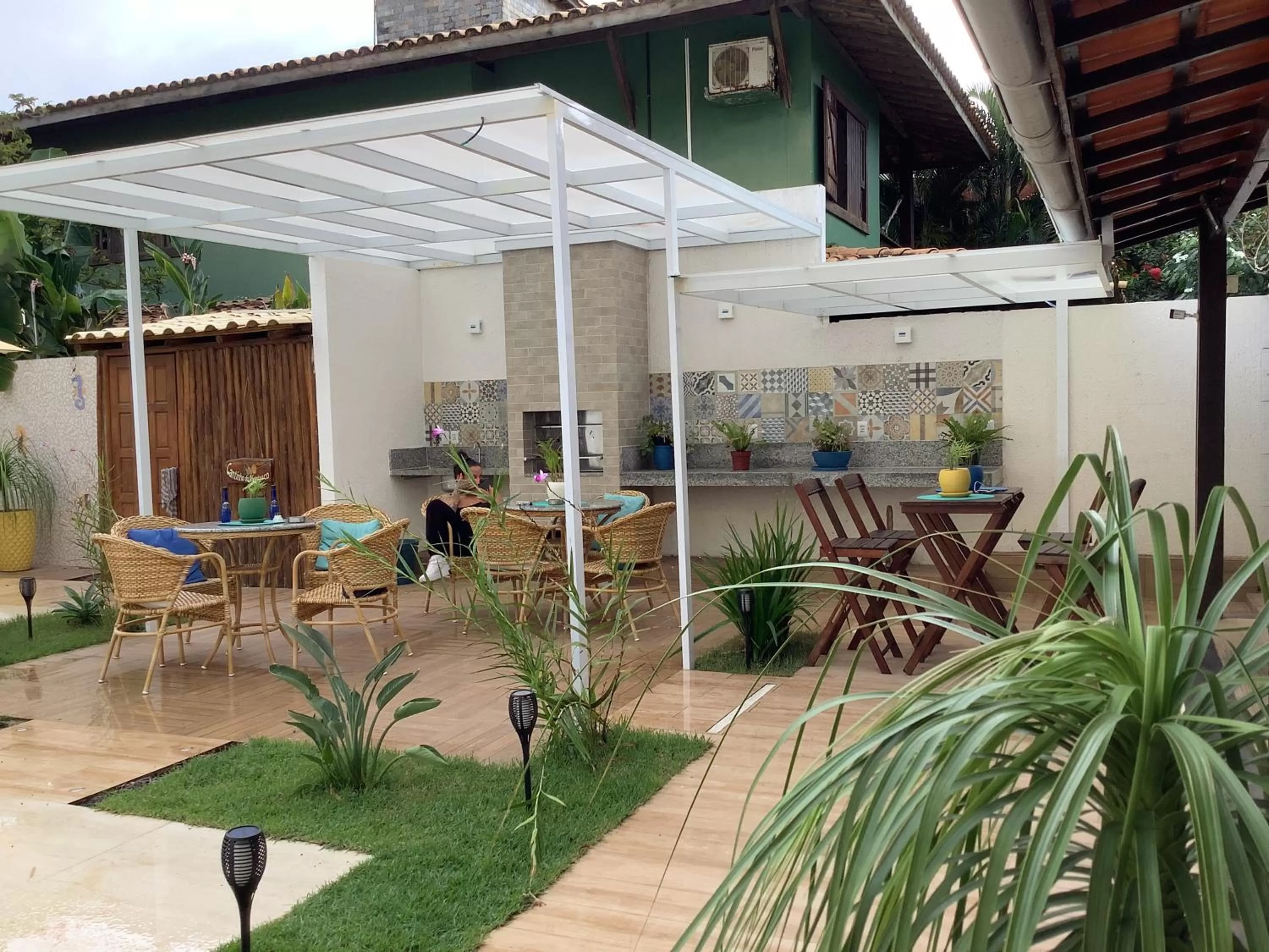 Patio in Pousada Villa Encantada LGBTQIAPlus