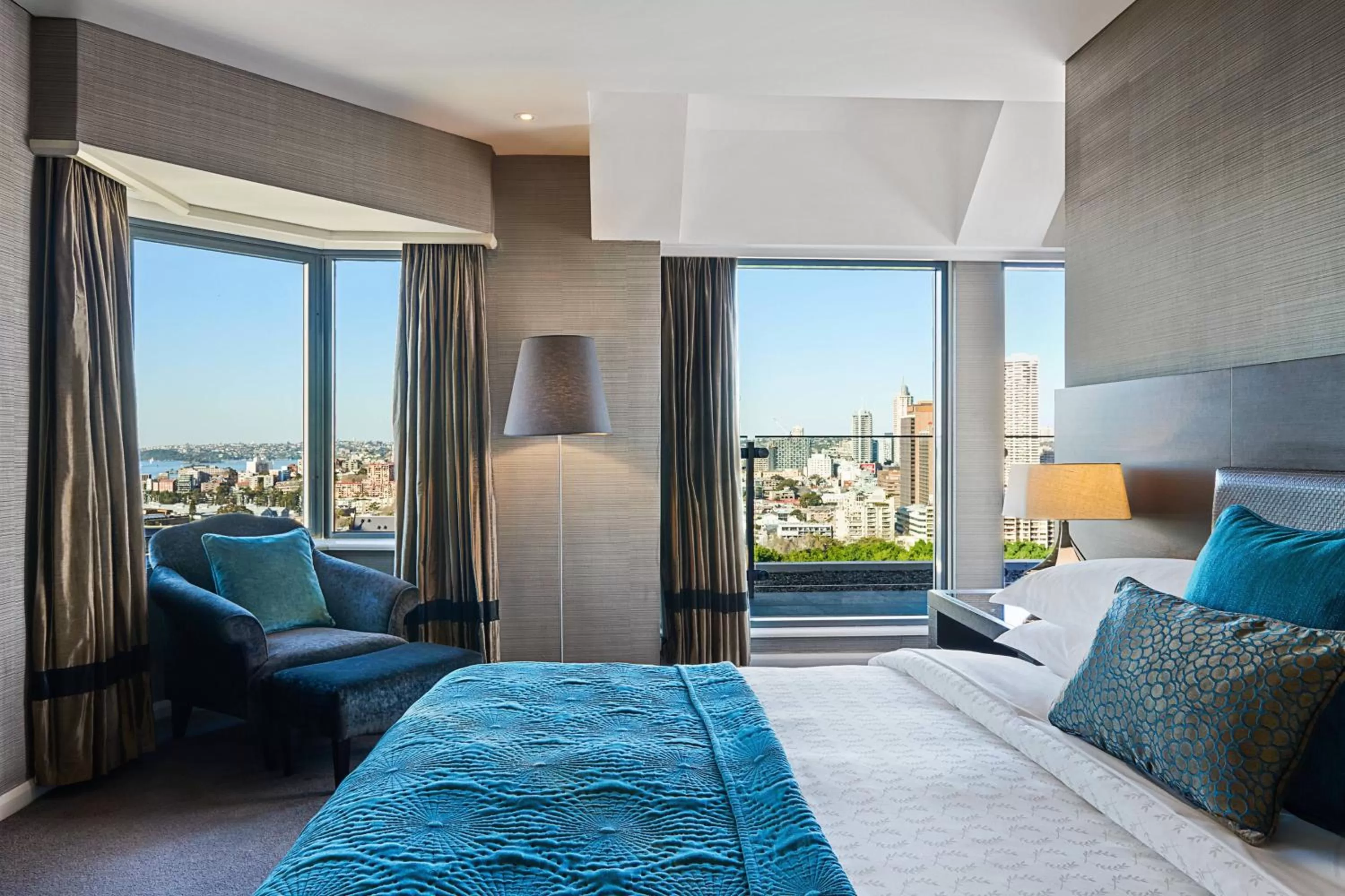 Bedroom, Bed in Sheraton Grand Sydney Hyde Park