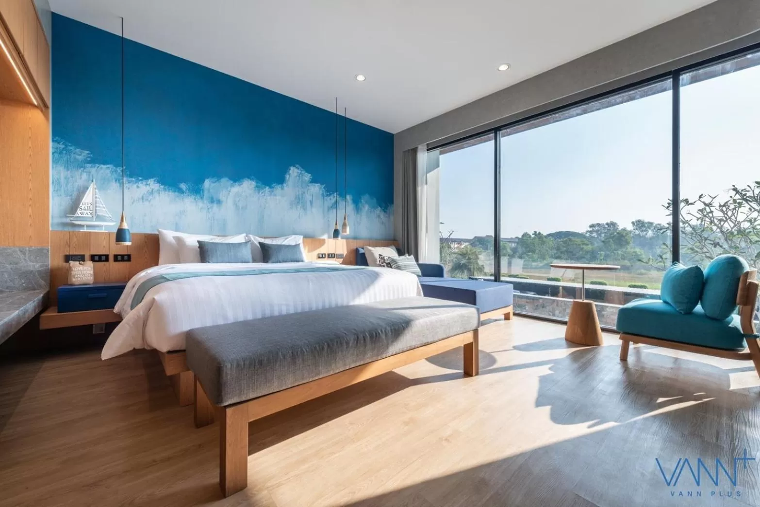 Bed in Vann Hua Hin Resort