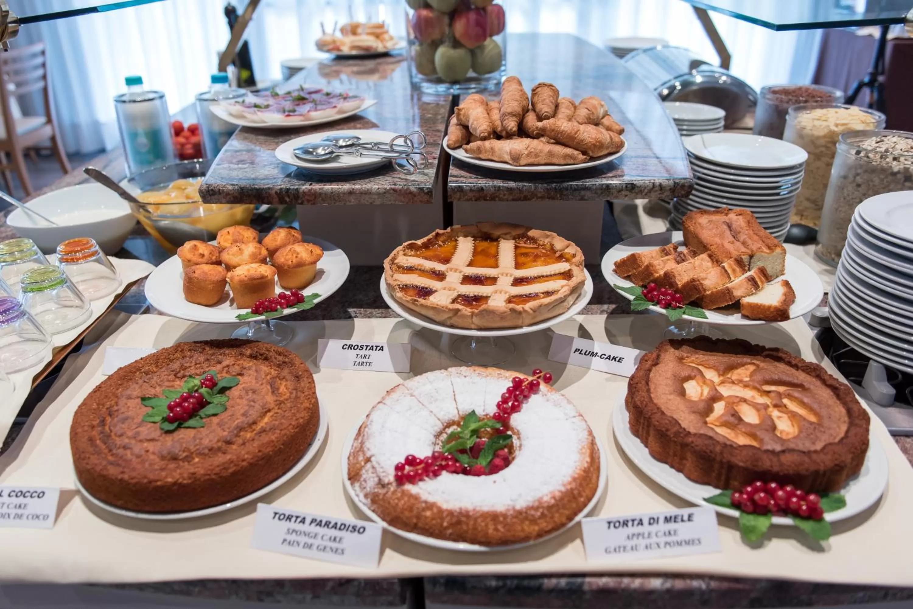 Buffet breakfast in Idea Hotel Piacenza