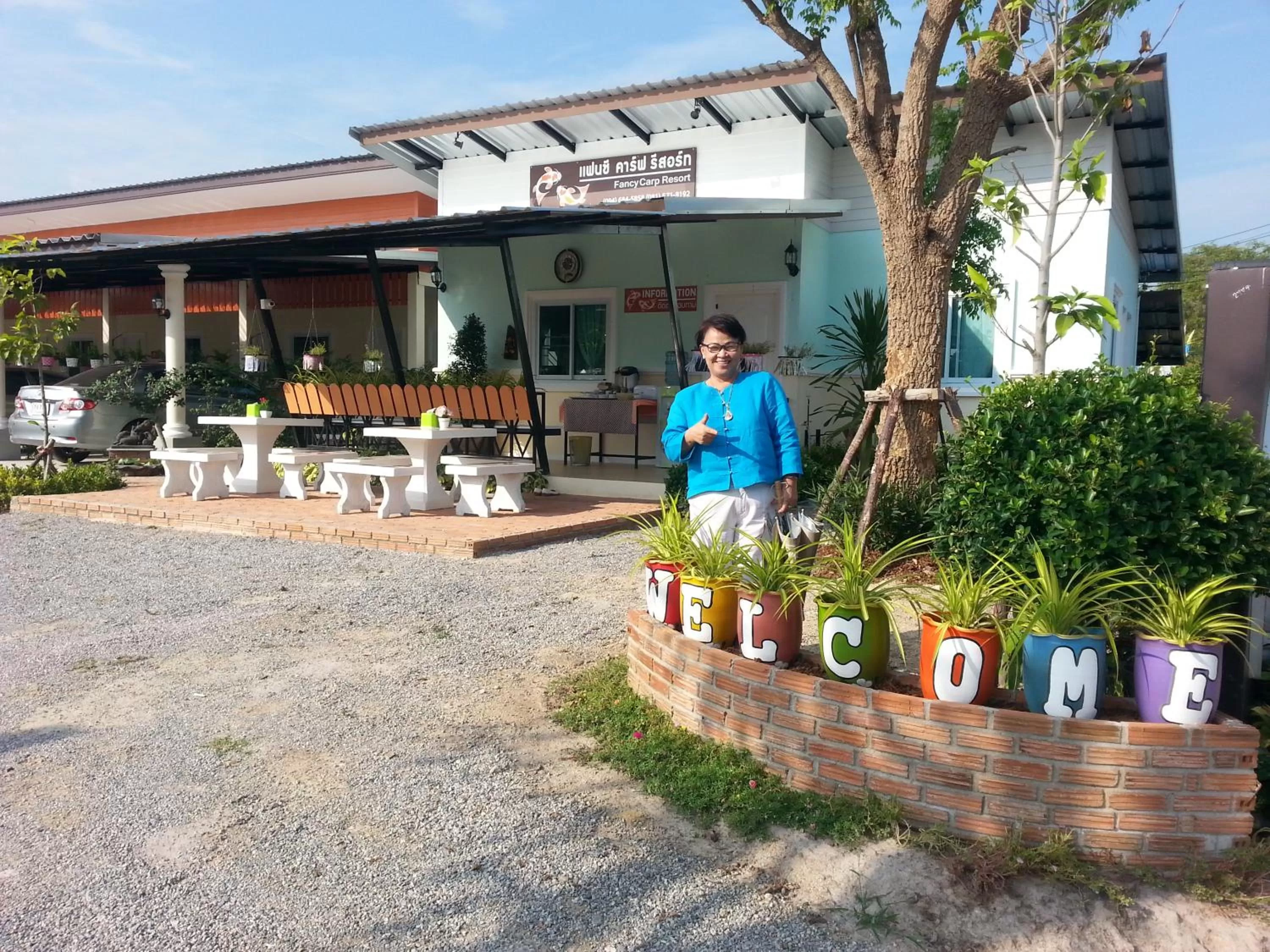 Facade/entrance in Fancy Carp Resort