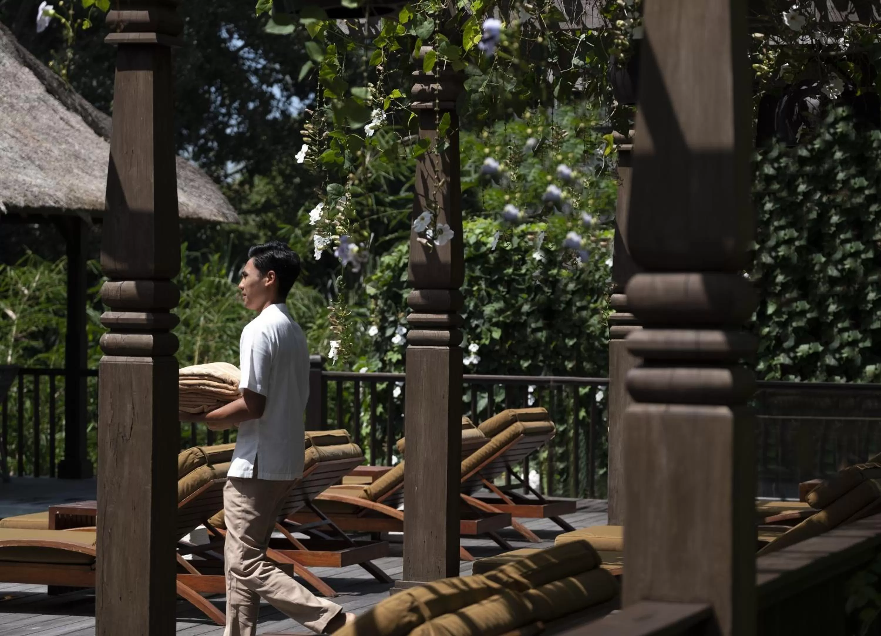 Staff in Adiwana Resort Jembawan