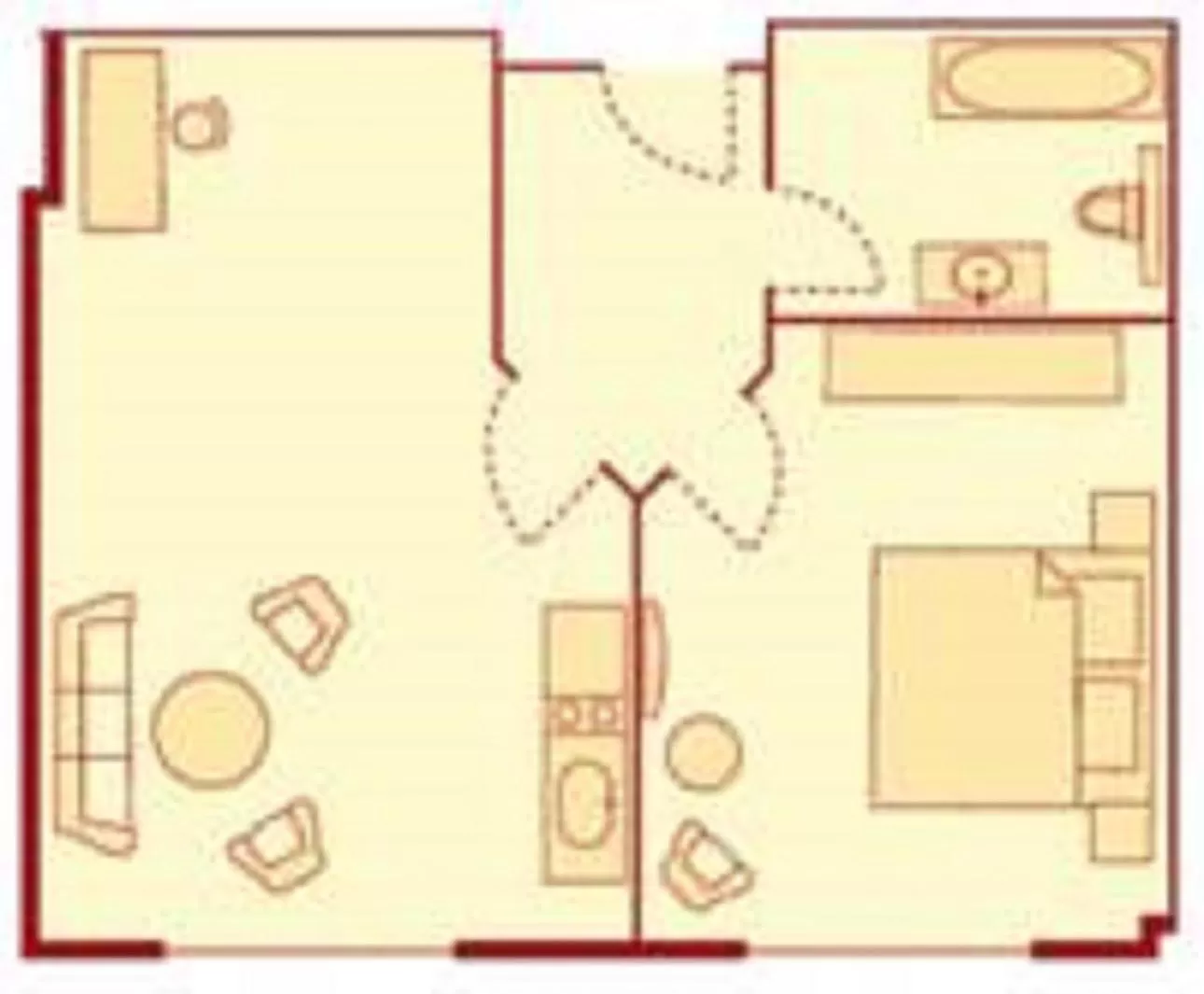Floor plan in Strandhotel Hohenzollern