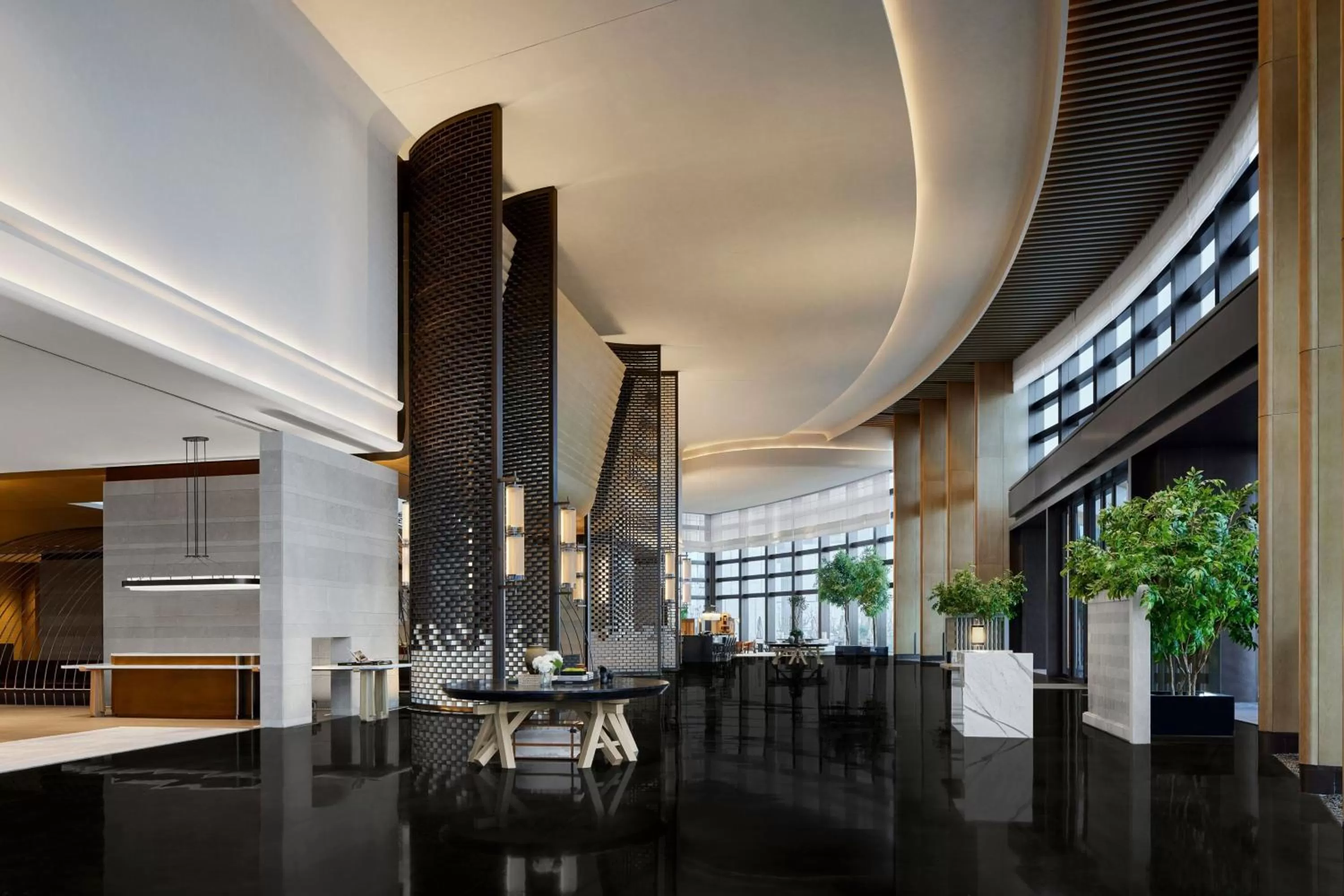 Lobby or reception in Nantong Marriott Hotel