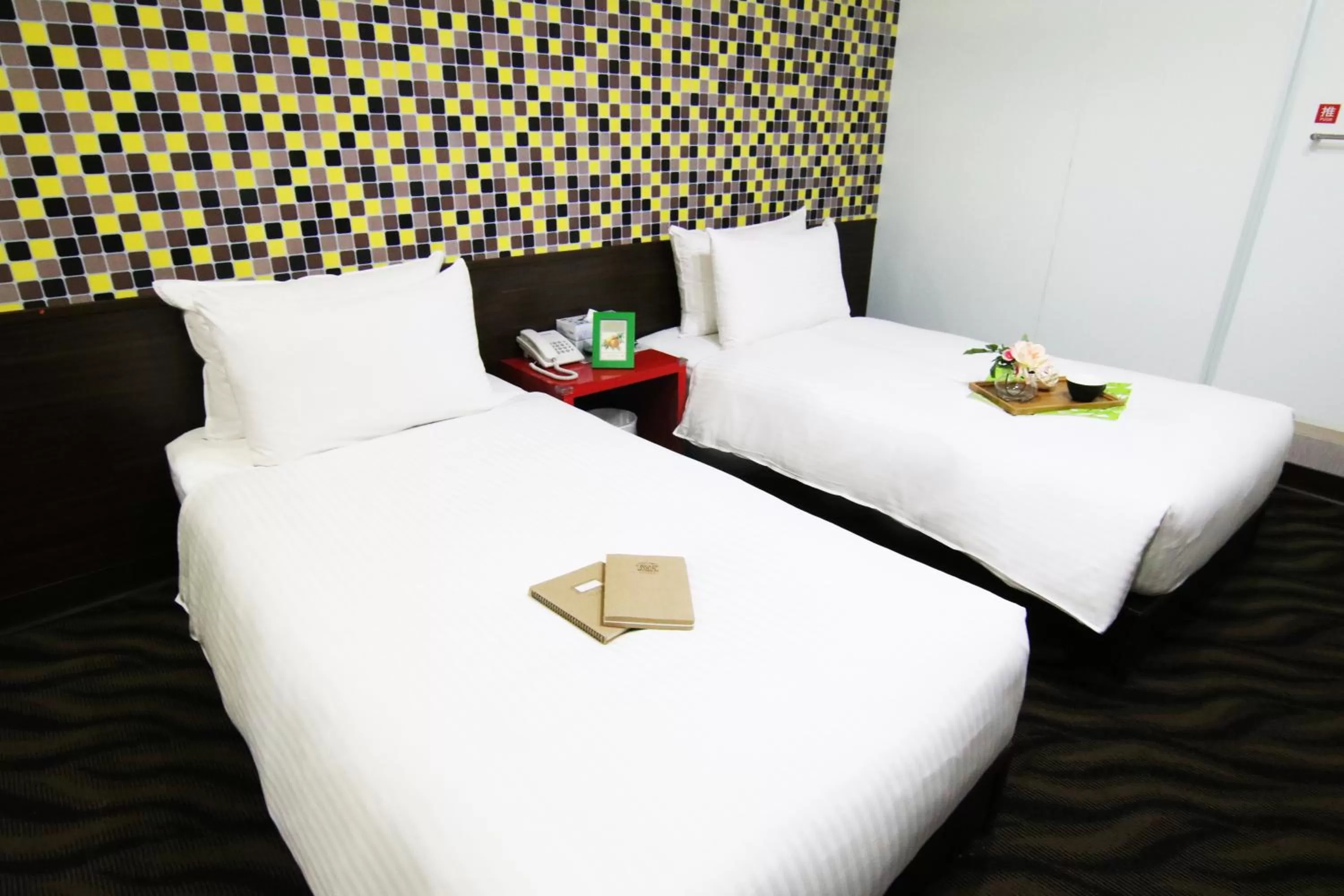 Bed in LIHO Hotel Tainan