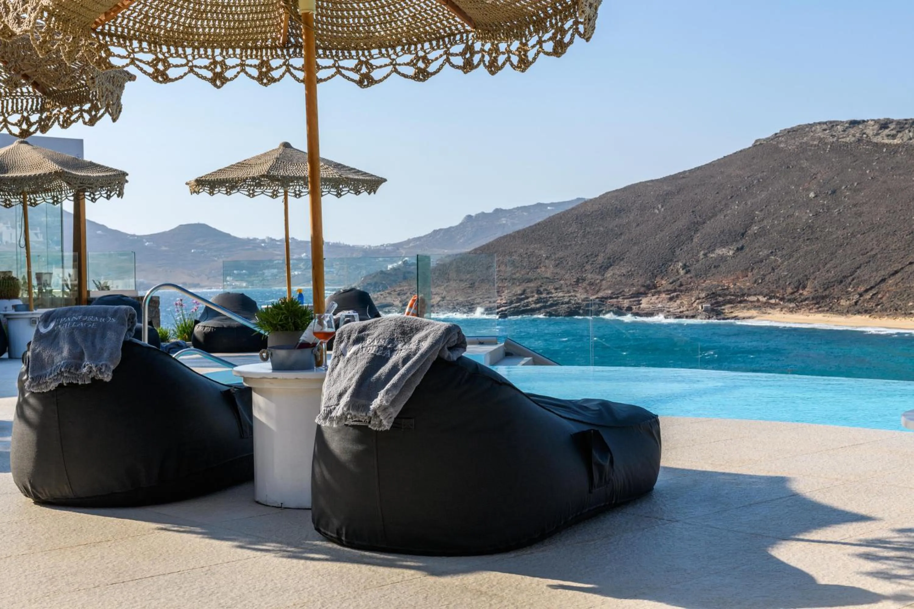 Swimming pool in Panormos Village Hotel