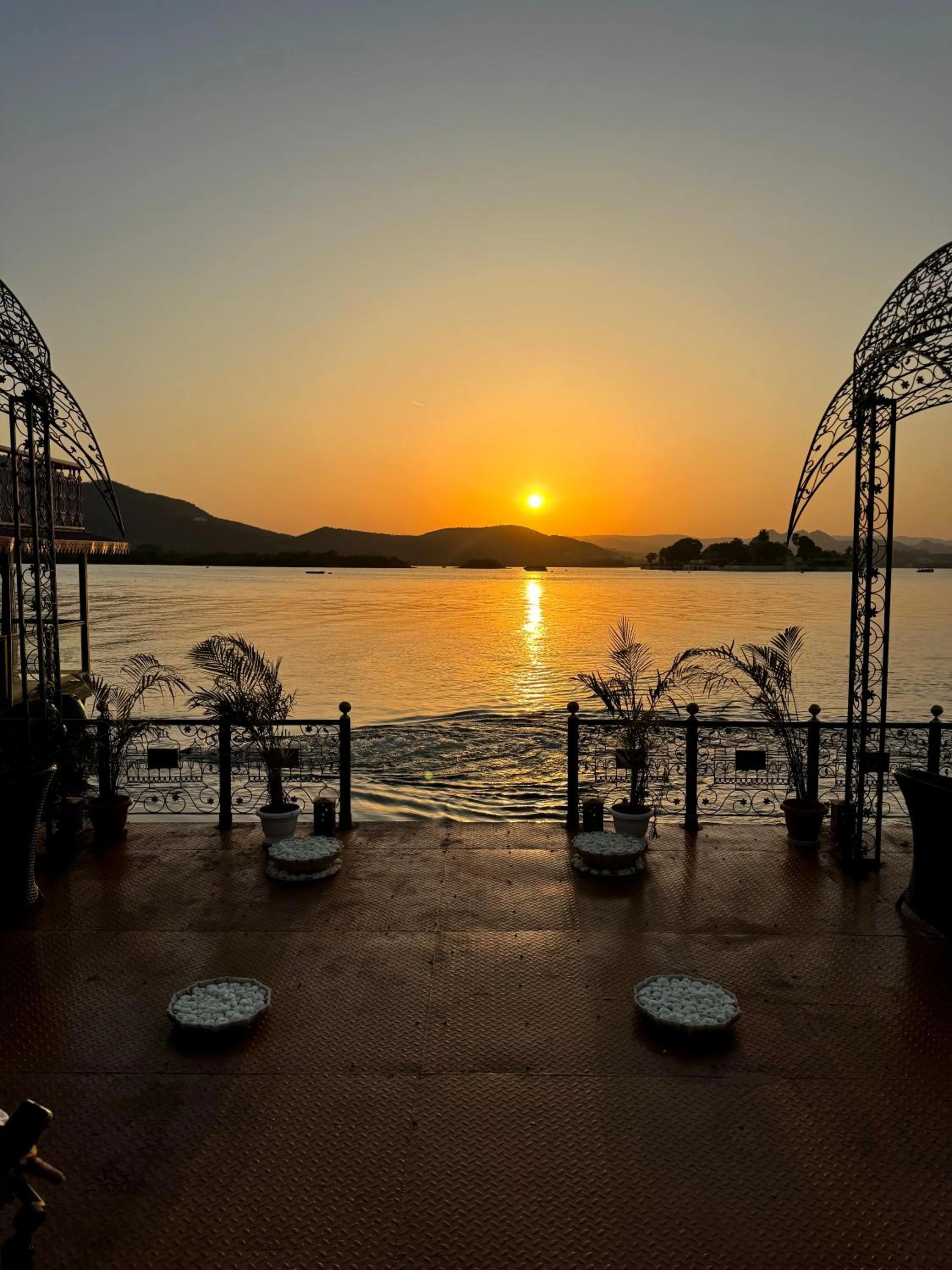 Sunset in Hotel Udai Kothi
