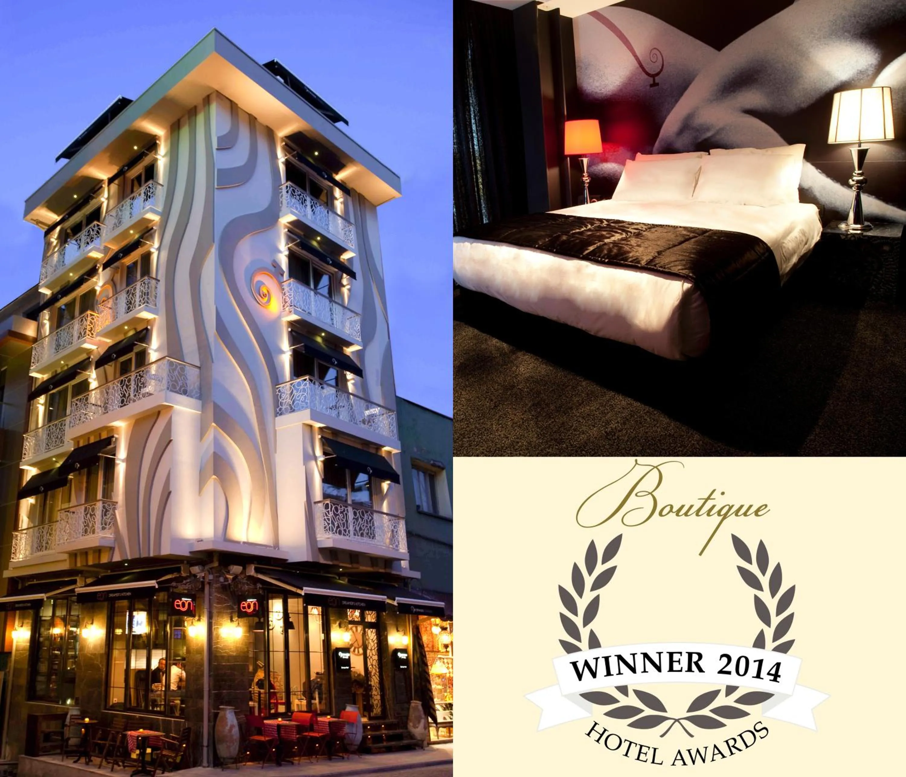 Logo/Certificate/Sign, Bed in Hypnos Design Hotel